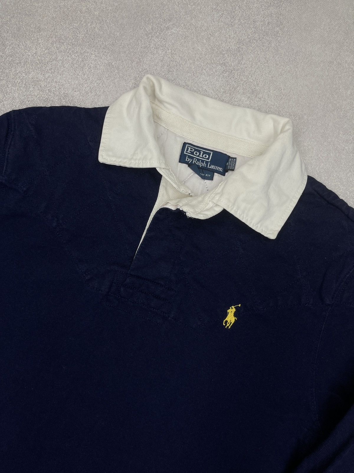 Polo Ralph Lauren Vintage Ralph Lauren Rugby Polo Longsleeve Navy Y2K Size US S / EU 44-46 / 1 - 4 Thumbnail