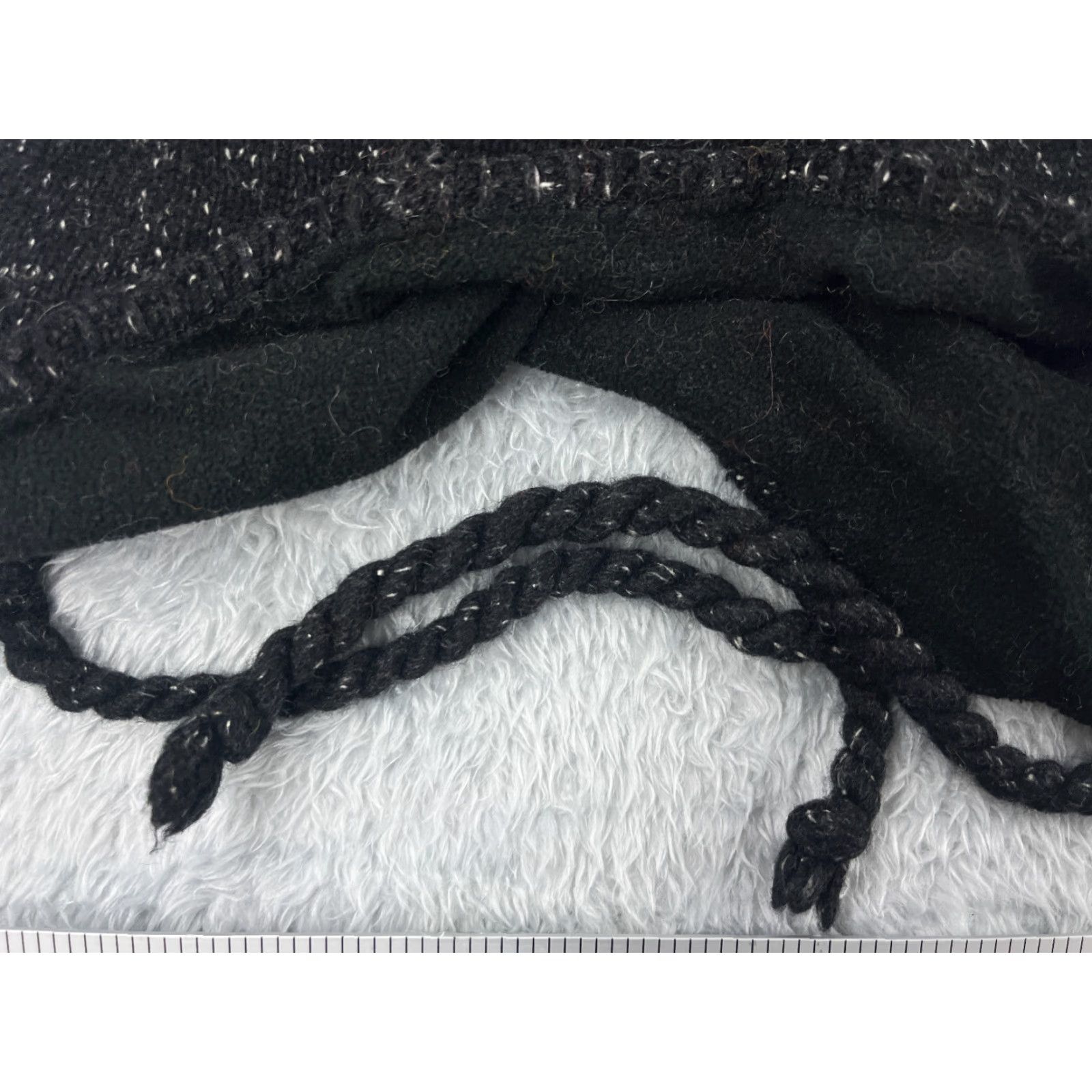 Vintage Dorfman Pacific Beanie Toque Hat Adult One Size Black Knit Wool Nylon Fair Isle Ear Flap Mens Womens Unisex Holiday Outdoor Ski Beanie Size ONE SIZE - 2 Thumbnail