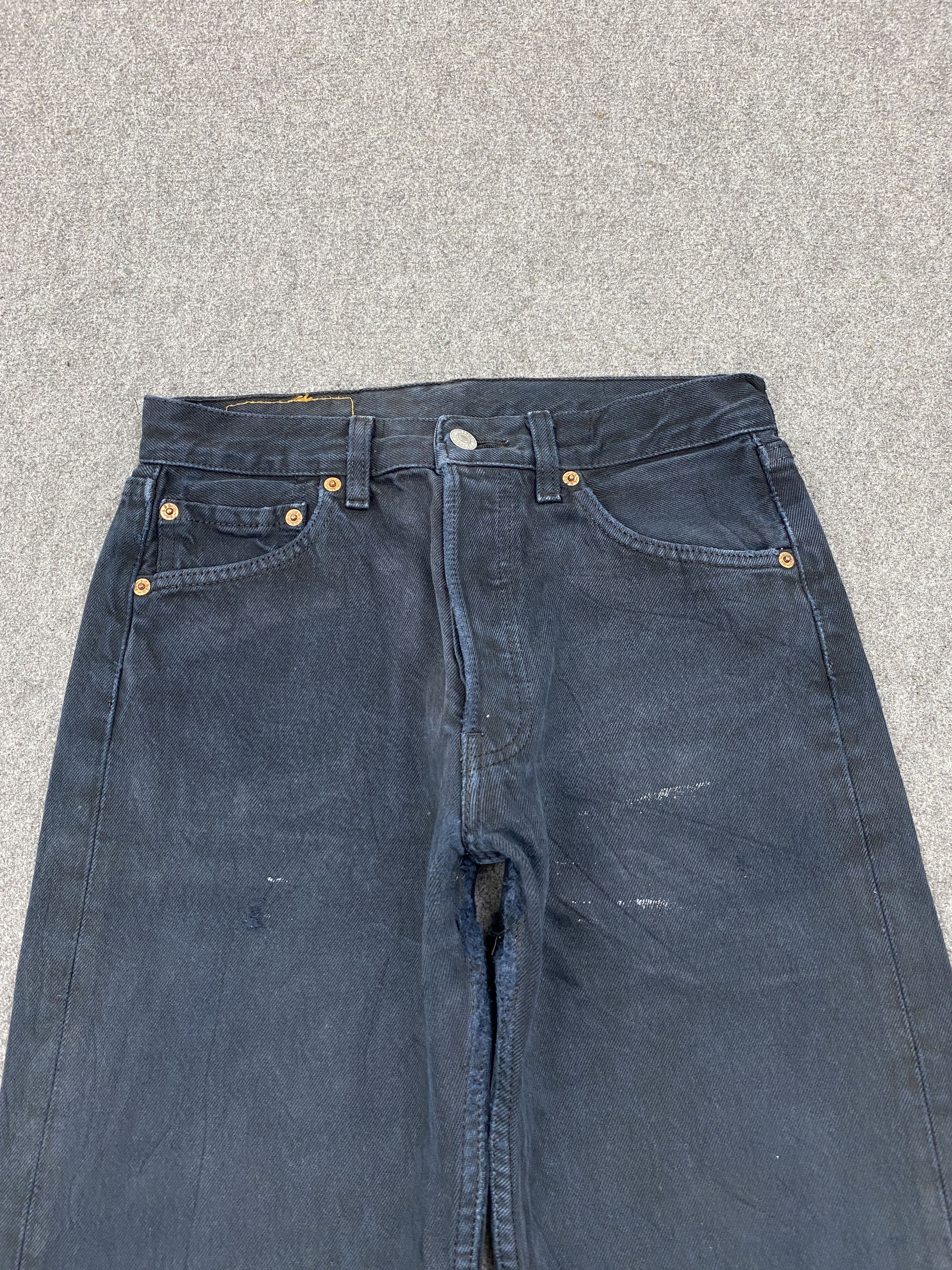 Levi's Vintage Levis 501 Super Black Rusty Jeans DP2757 Size US 28 / EU 44 - 2 Thumbnail