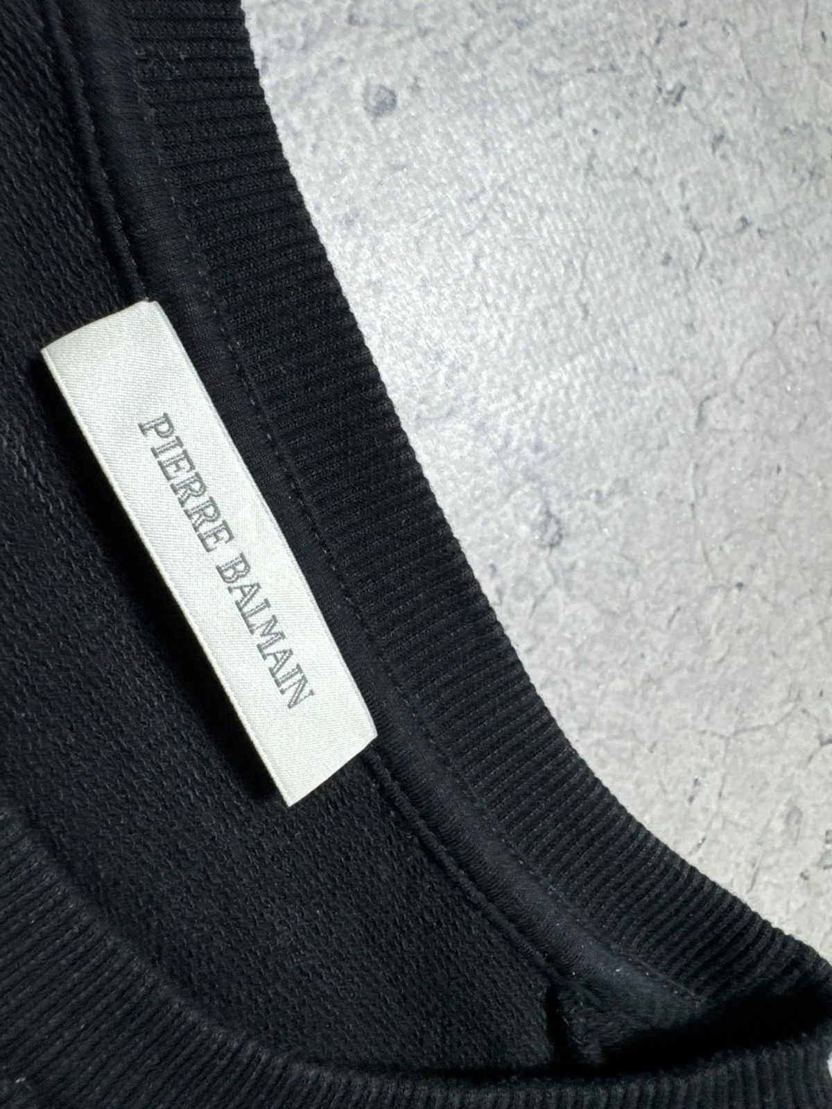 Pierre Balmain Pierre Balmain Black Luxury Sweatshirt Big Logo Size 46 Size US S / EU 44-46 / 1 - 5 Thumbnail
