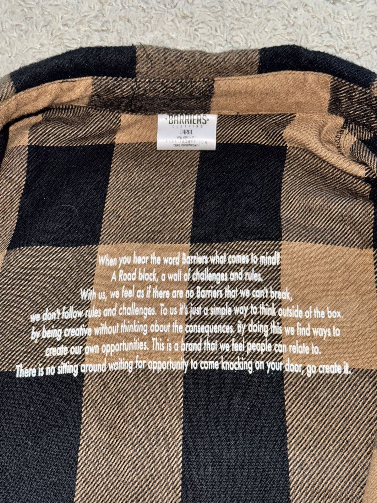 Barriers RARE 1st collection Barriers NY flannel Size US L / EU 52-54 / 3 - 7 Thumbnail