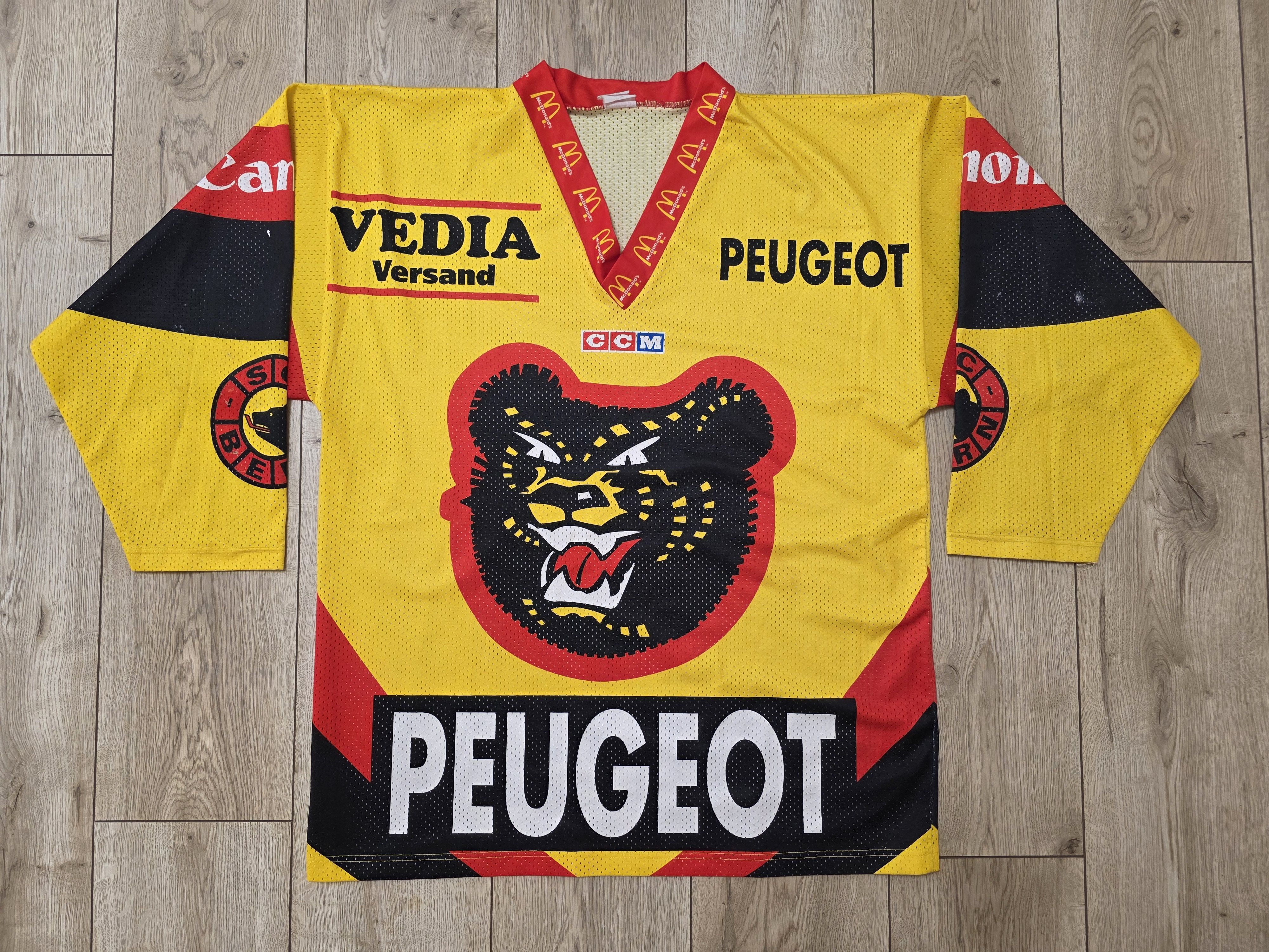 Vintage SC BERN HOCKEY JERSEY 90s BERN JERSEY SWITZERLAND ICE HOCKEY Size US L / EU 52-54 / 3 - 1 Thumbnail
