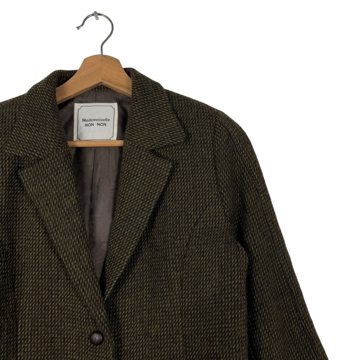 Issey Miyake 🔥Herringbone Wool Work Jacket Modemoiselle Non Non Japan Size M / US 6-8 / IT 42-44 - 5 Thumbnail