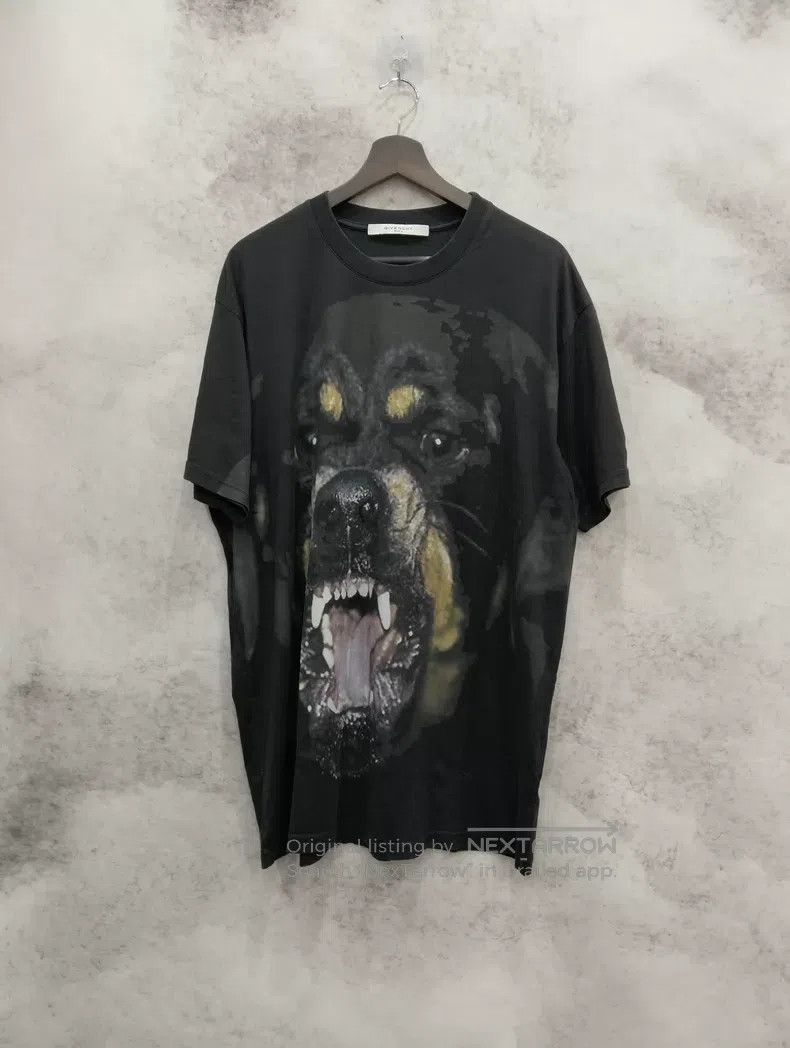 Givenchy Givenchy Black Dog Head Short-sleeve T-shirt Size US S / EU 44-46 / 1 - 1 Thumbnail