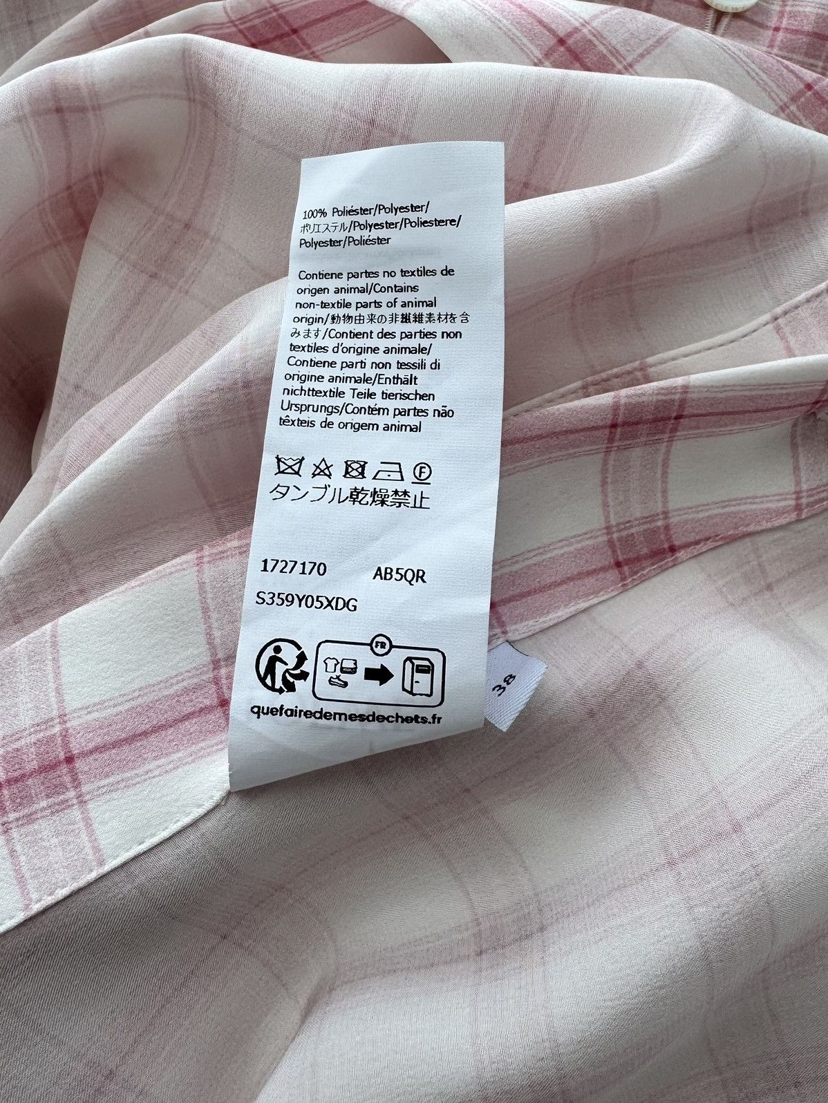 Loewe Loewe oversized embroidered checked silk shirt Size M / US 6-8 / IT 42-44 - 12 Thumbnail