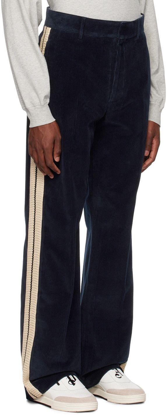 Palm Angels o1y0325 Logo Casual Pant in Midnight Blue Size US 34 / EU 50 - 2 Thumbnail