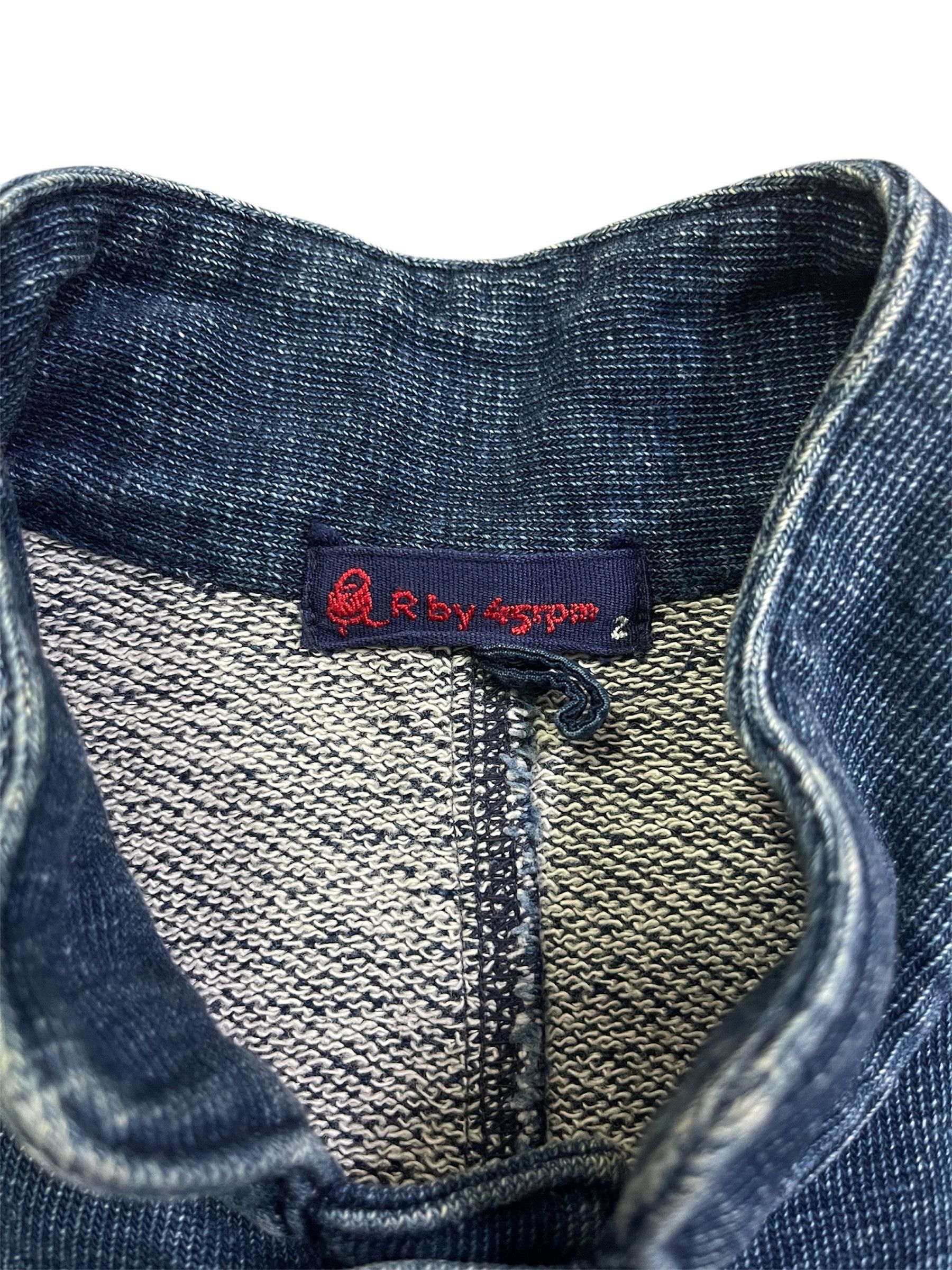 45rpm × Japanese Brand R by 45RPM Blue Indigo Cotton Knit Chore Jacket Size US M / EU 48-50 / 2 - 5 Thumbnail
