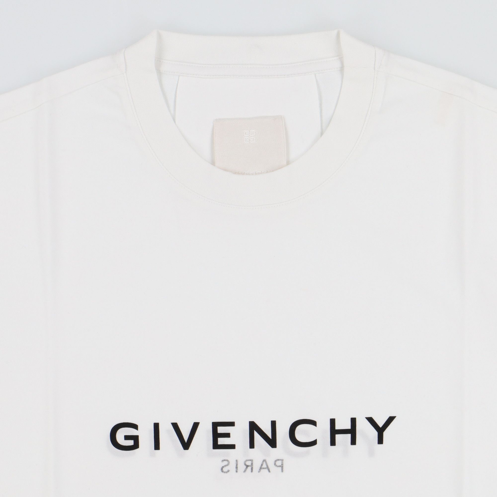 Givenchy White Reverse Logo Oversized T-Shirt Size US XXL / EU 58 / 5 - 5 Thumbnail
