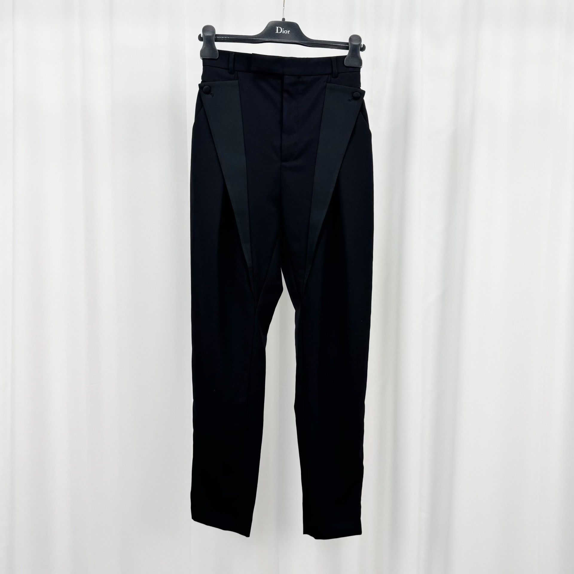 Celine Celine Black Wool Casual Pants Size 36" / US 14 / IT 50 - 1 Thumbnail