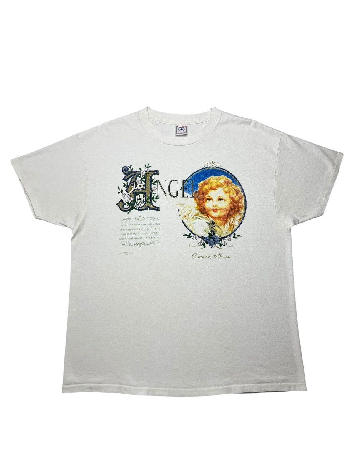 Vintage Vintage 90’s Angel Tee Shirt Size US XL / EU 56 / 4 - 1 Thumbnail