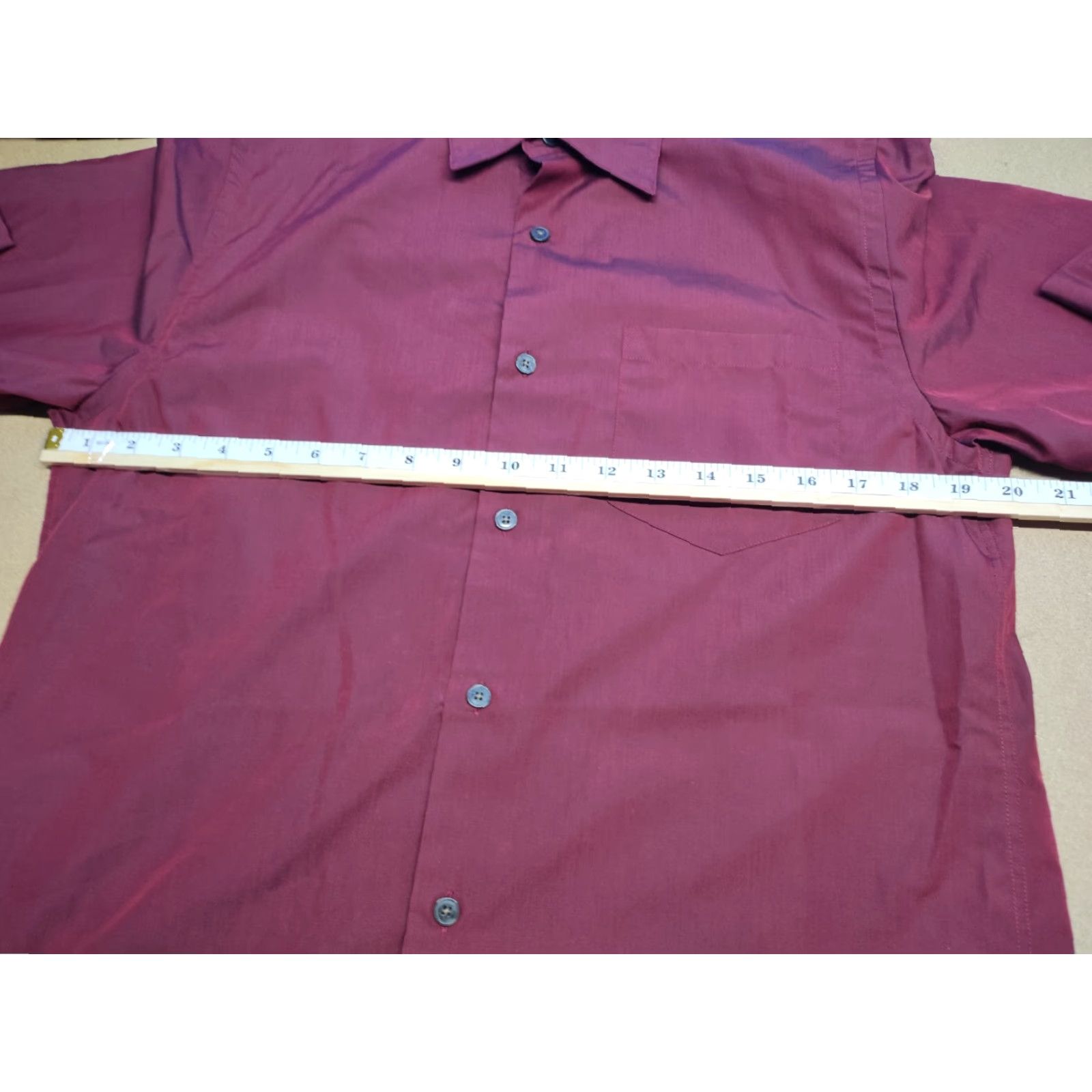 Armani Exchange Armani Exchange Mens Button-Up Shirt Velvet Red Long Sleeve Collared Plain S Cotton Button-Down Casual Mens Size US S / EU 44-46 / 1 - 3 Thumbnail