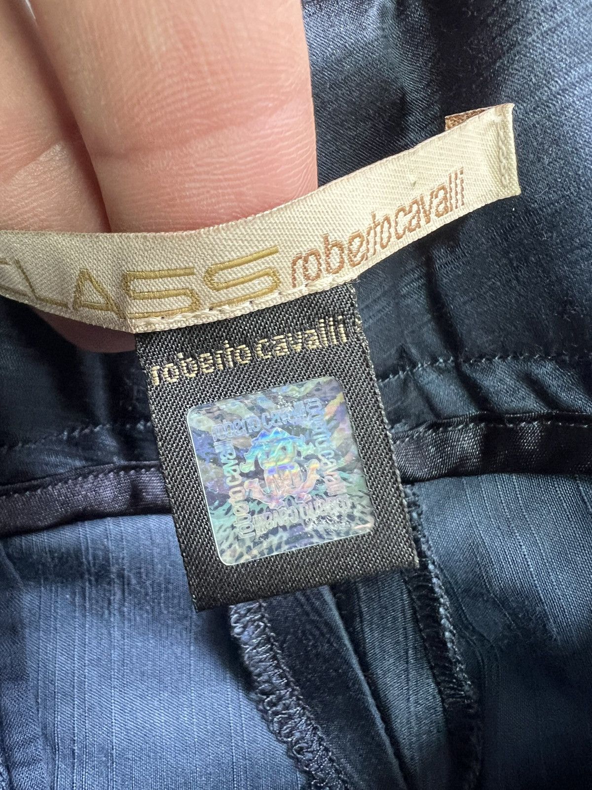 Just Cavalli × Roberto Cavalli × Vintage Roberto Cavalli Class Flared silk Vintage pants Size 30" / US 8 / IT 44 - 6 Thumbnail