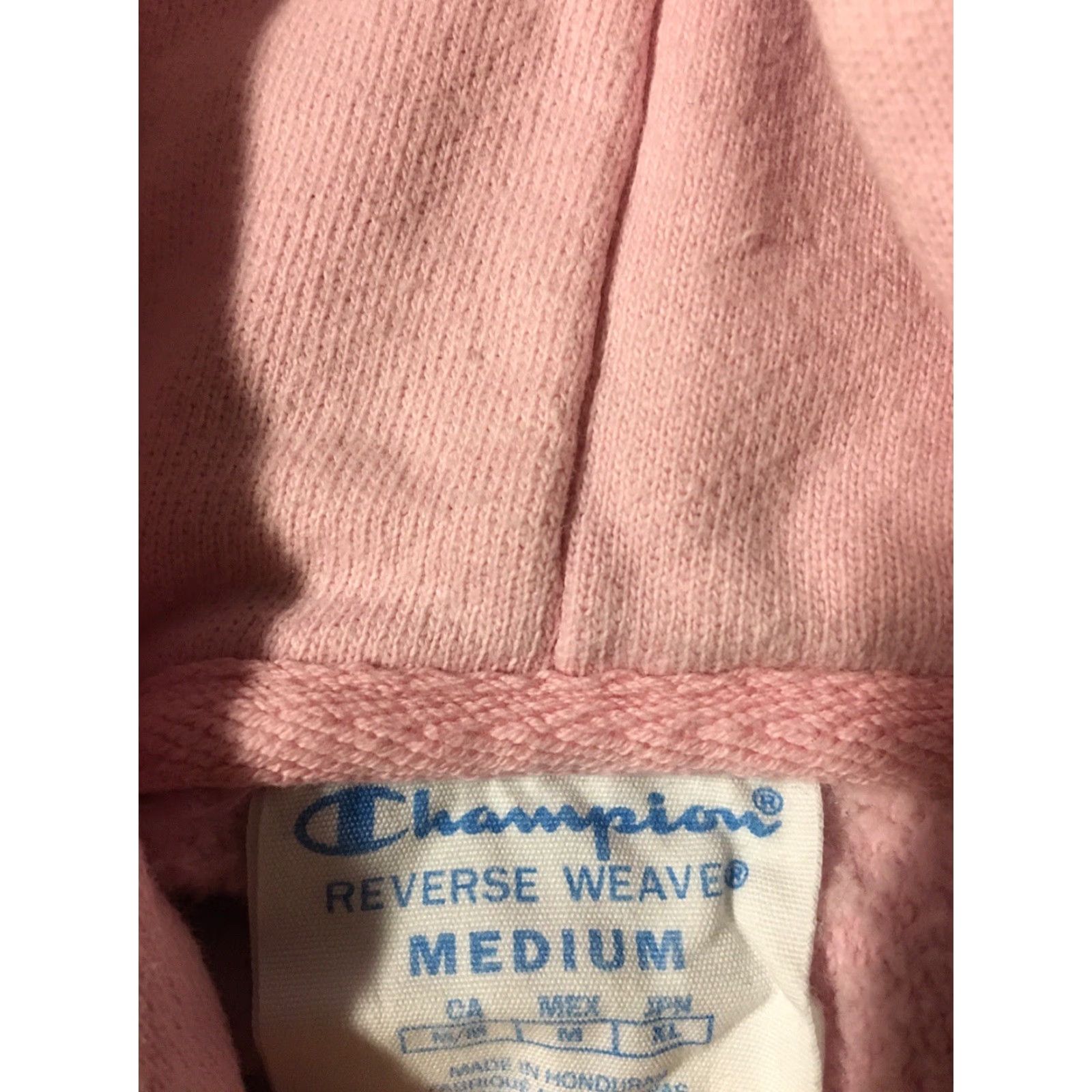 Champion VINTAGE Champion Reverse Weave Hoodie Women M Pink Striped Reversible 90s Hip Hop Grunge Outdoors Sports Running Track & Field Size M / US 6-8 / IT 42-44 - 7 Thumbnail