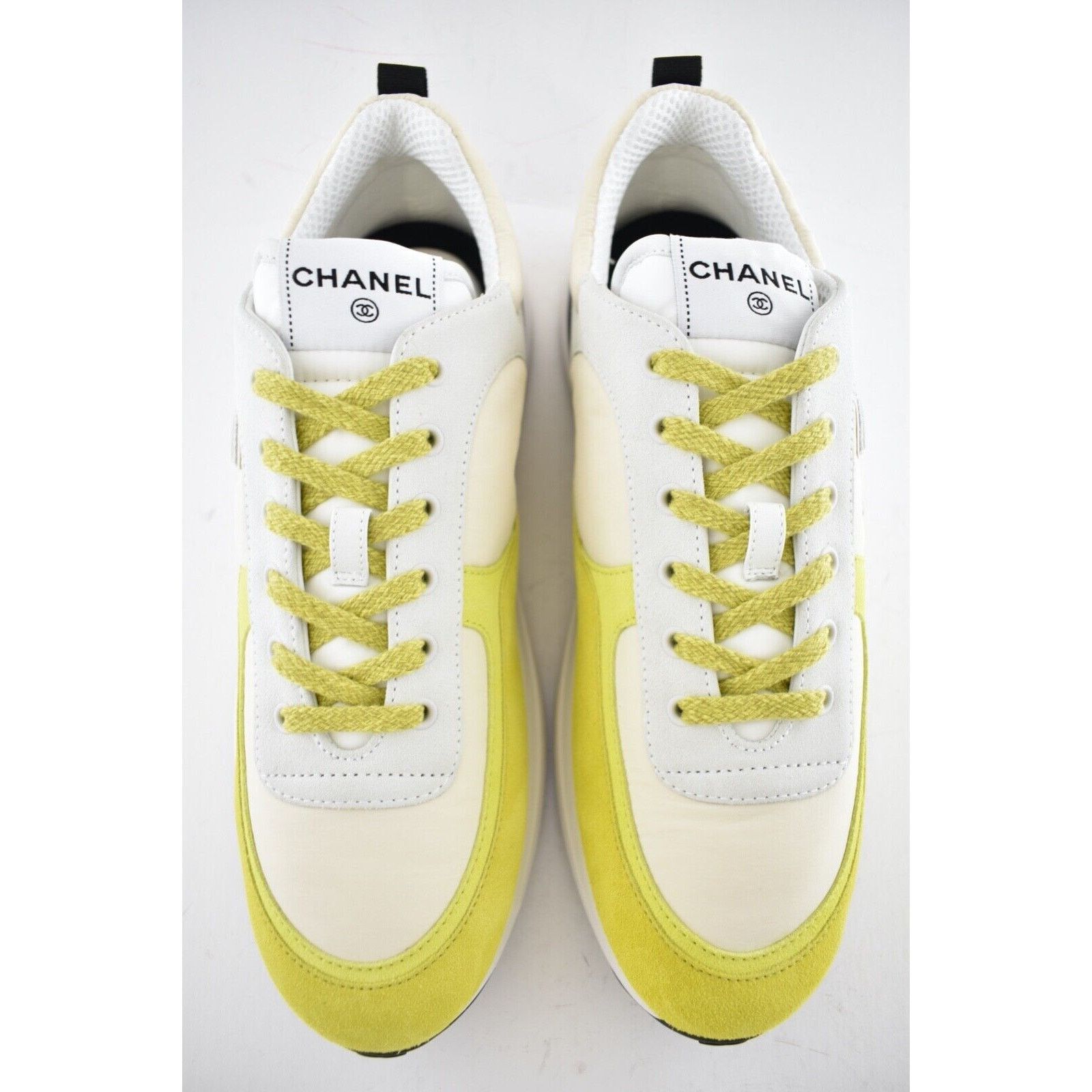 Chanel Chanel 22P Mens Ivory Low Top Lace Up Trainer Sneaker 44 11 Size US 11 / EU 44 - 5 Thumbnail