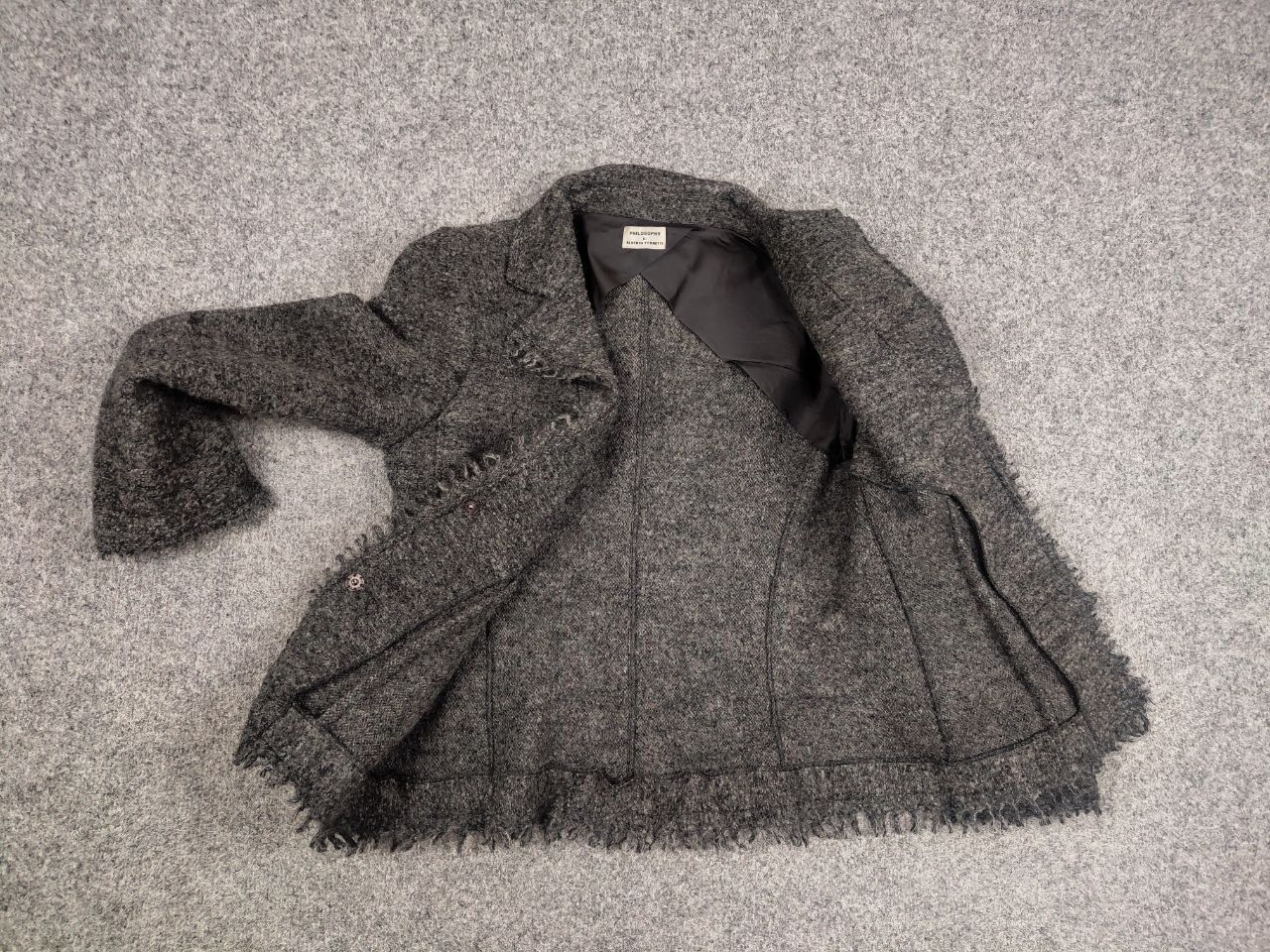 Alberta Ferretti Philosophy di Alberta Ferretti design Gray Wool Blazer Size M / US 6-8 / IT 42-44 - 16 Thumbnail