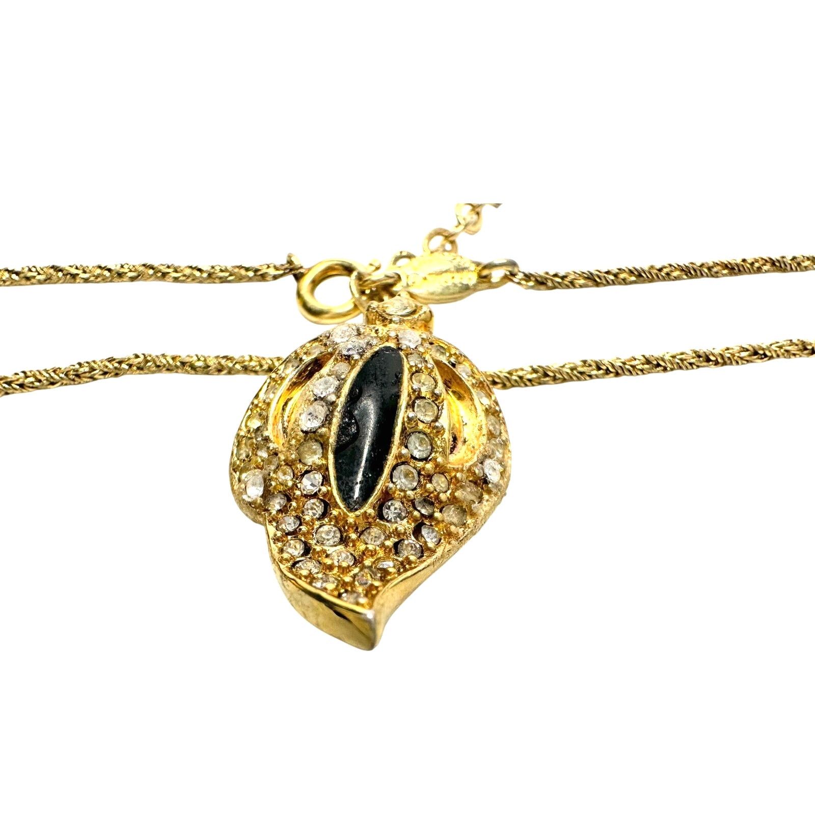 Dior Christian Dior Germany Vintage Gold-Plated Leaf Necklace Size ONE SIZE - 2 Thumbnail