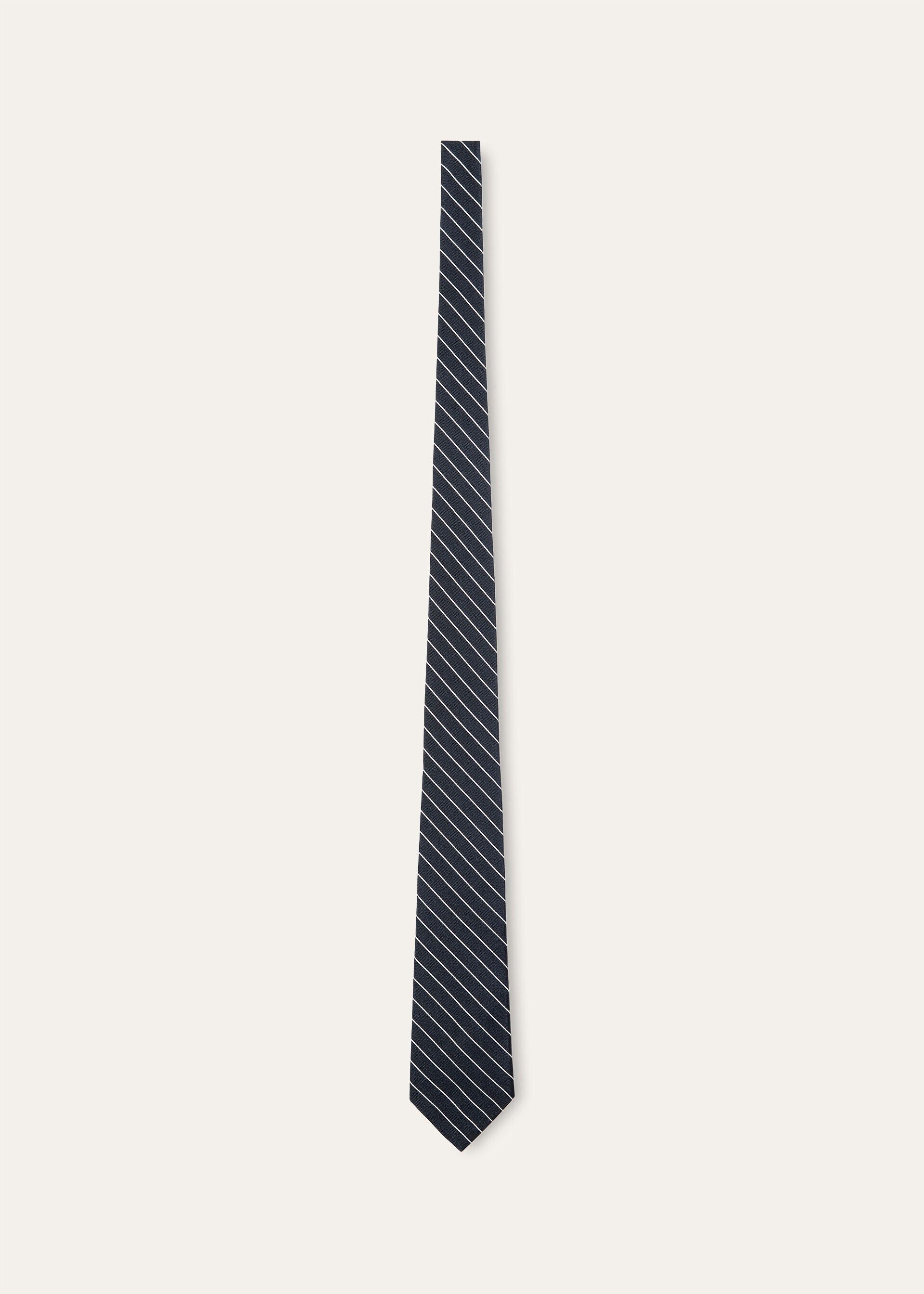 Loro Piana os11x0426 FAQ9151 Size: OS / Yale Tie in Blue Navy Size ONE SIZE - 1 Thumbnail