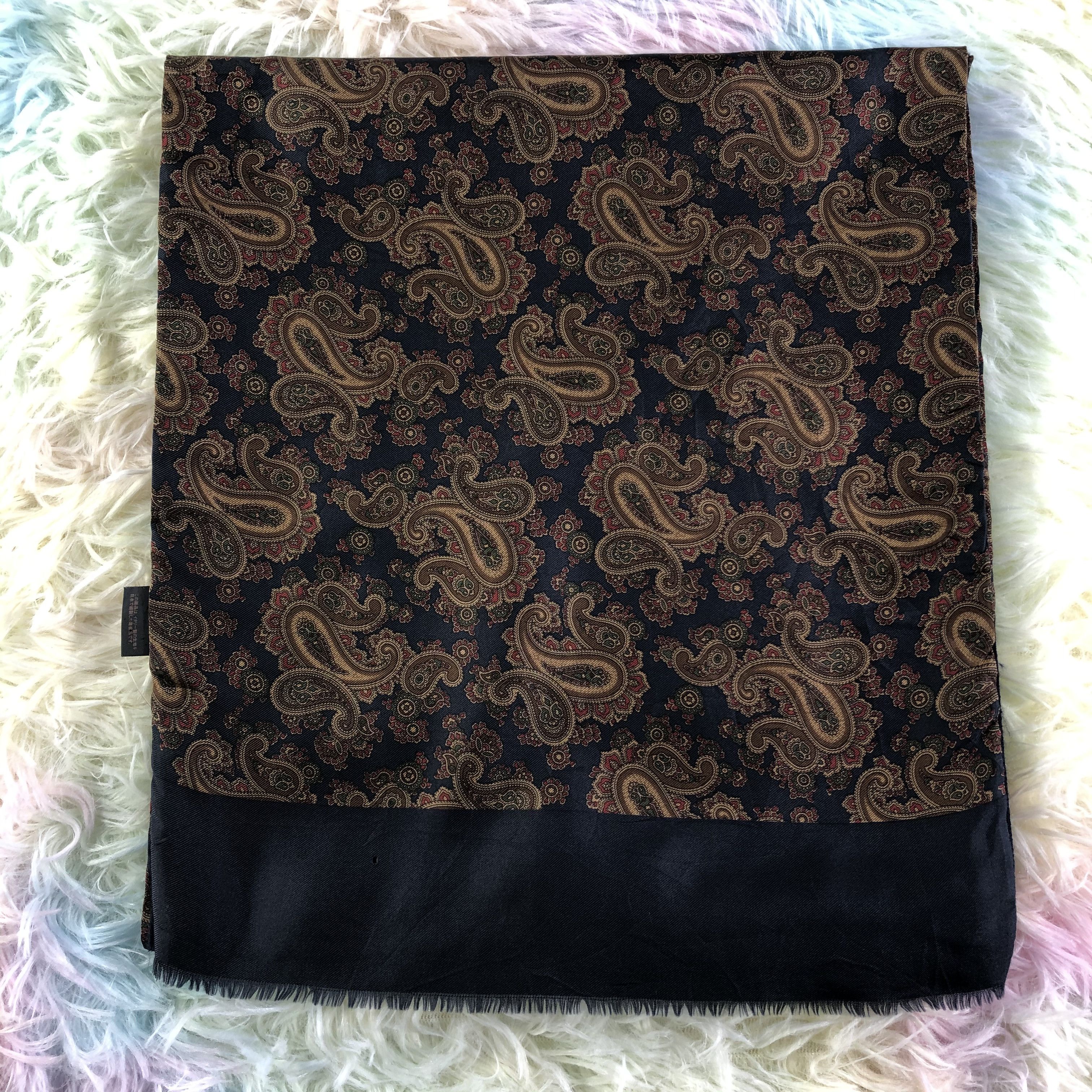 Vintage Silk Scarf / Muffler / Neckwear - KM466 Size ONE SIZE - 2 Thumbnail