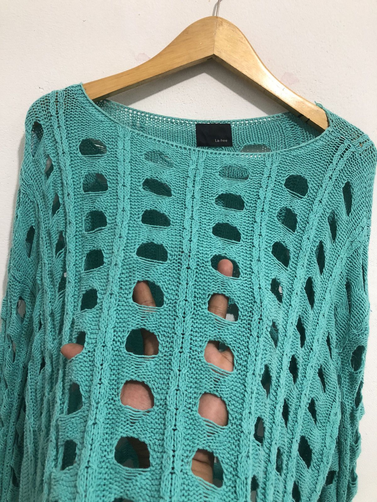 KMRii Japanese Distressed Open Knitted Fishnet Grunge Size US M / EU 48-50 / 2 - 7 Thumbnail