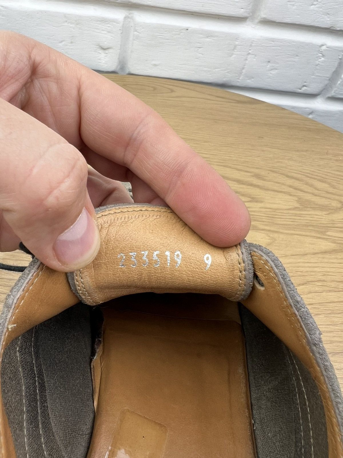 Gucci GUCCI Oxfords Suede Shoes Wingtip Lace Up Metal Logo Beige Size US 9.5 / EU 42-43 - 19 Thumbnail