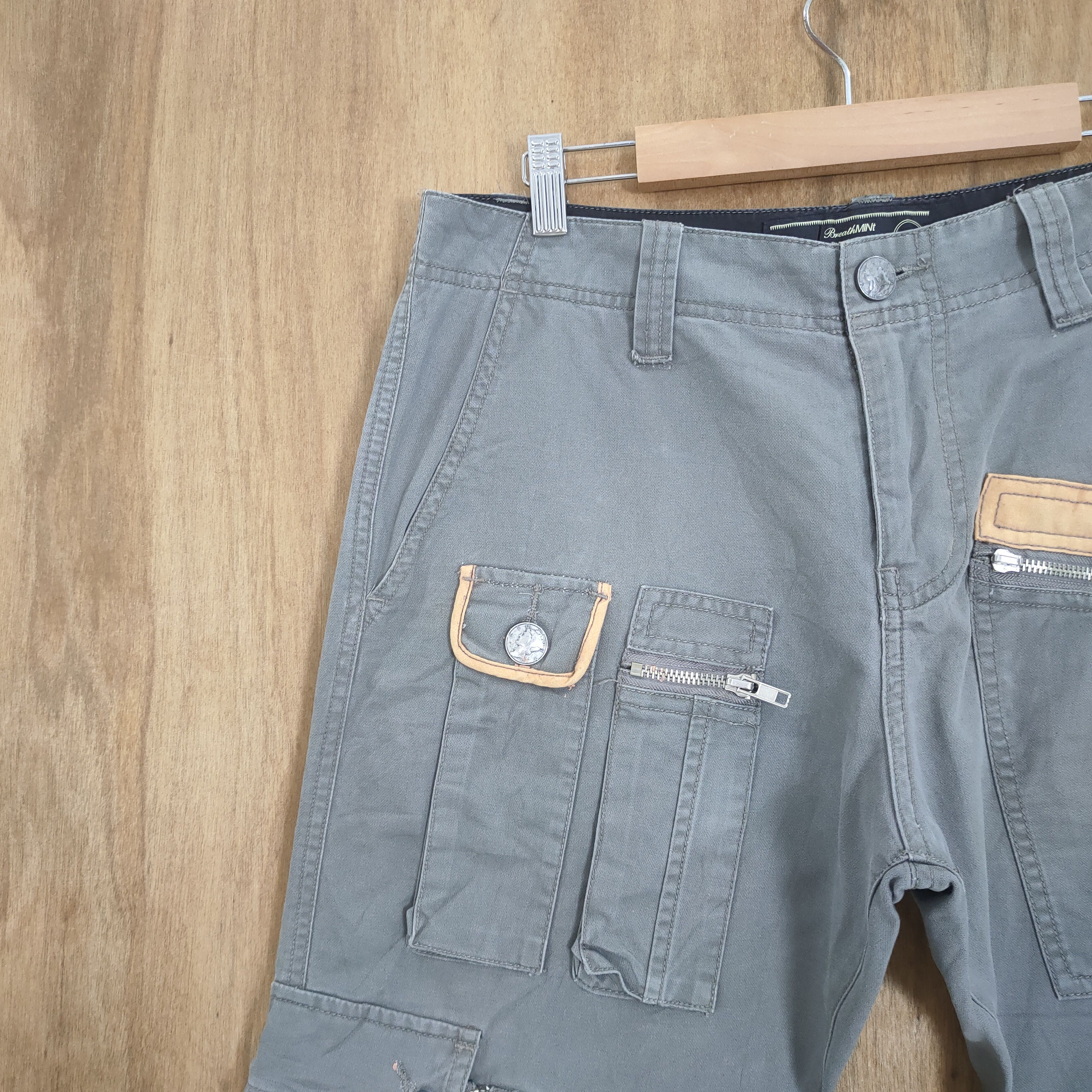 If Six Was Nine 10 POCKET BREATH MINT BONDAGE CARGO PANTS Size US 34 / EU 50 - 5 Thumbnail
