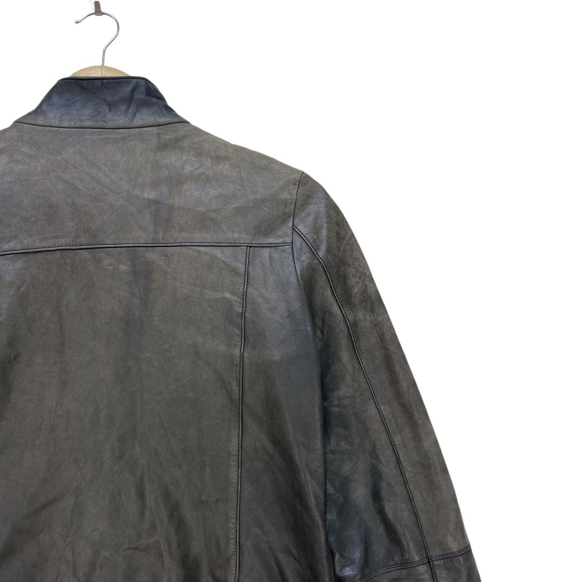 SHIPS Faded Planet Co Ltd Poricalpof Lamb Leather Biker Jacket Size S / US 4 / IT 40 - 7 Thumbnail