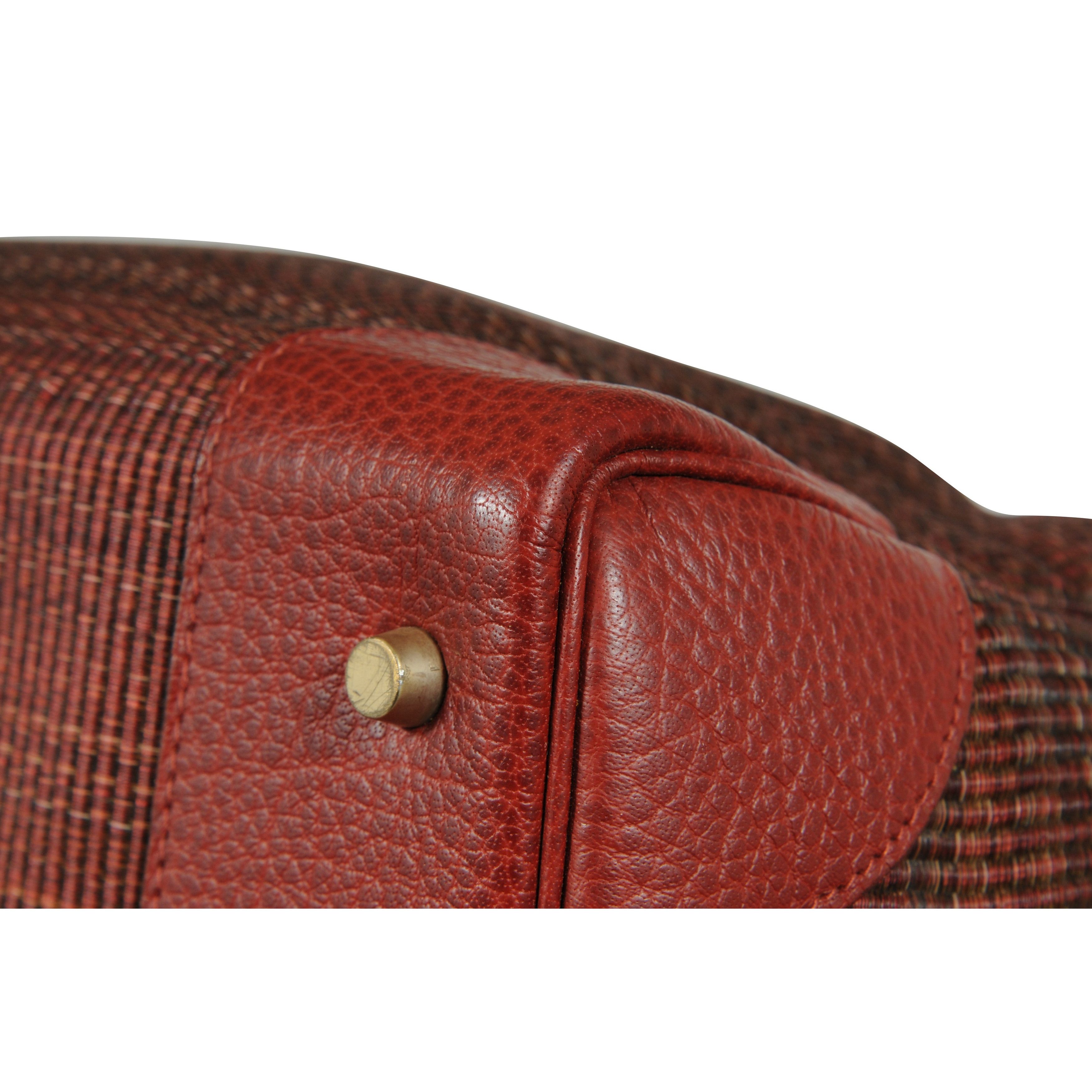 Hermes Haute A Courroies Hac 50 Red Rogue H Crinoline Buffalo Gold Size ONE SIZE - 15 Thumbnail