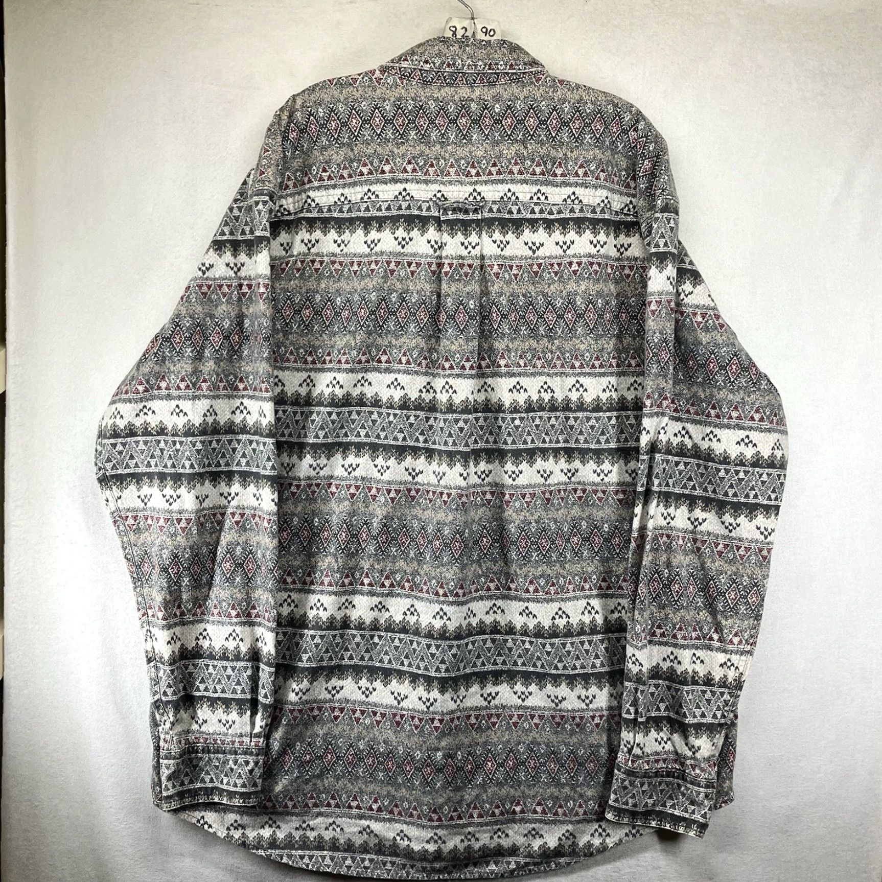 Gloverall VINTAGE Alaska Wilderness Gear Shirt Men's 2XL Flannel All Over Patter Fair Isle Long Sleeve Casual Workwear Western Cowboy 90s Size US XXL / EU 58 / 5 - 2 Thumbnail