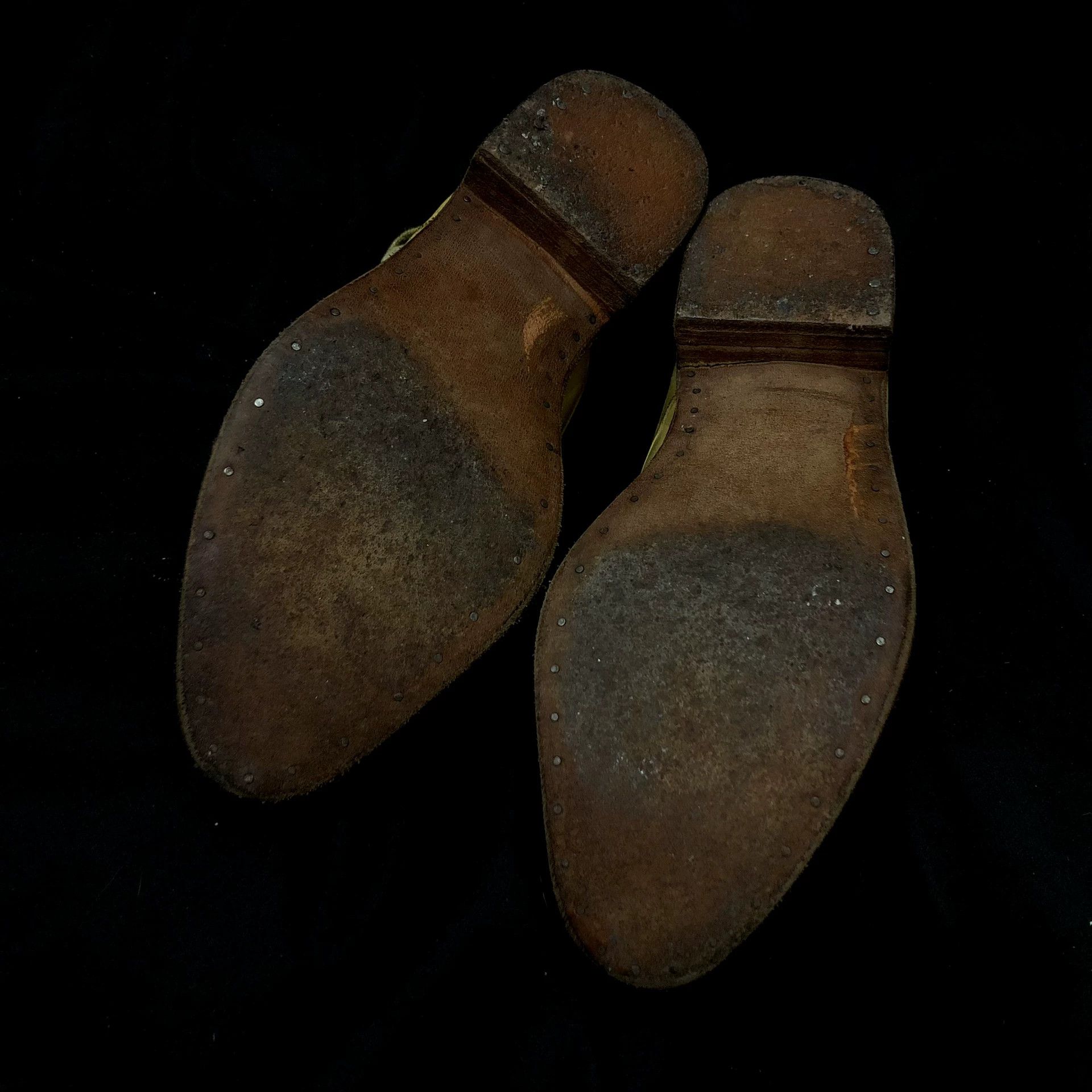 A1923 a1923 Egg Yellow Horsehide Derby Size US 9 / EU 42 - 9 Thumbnail