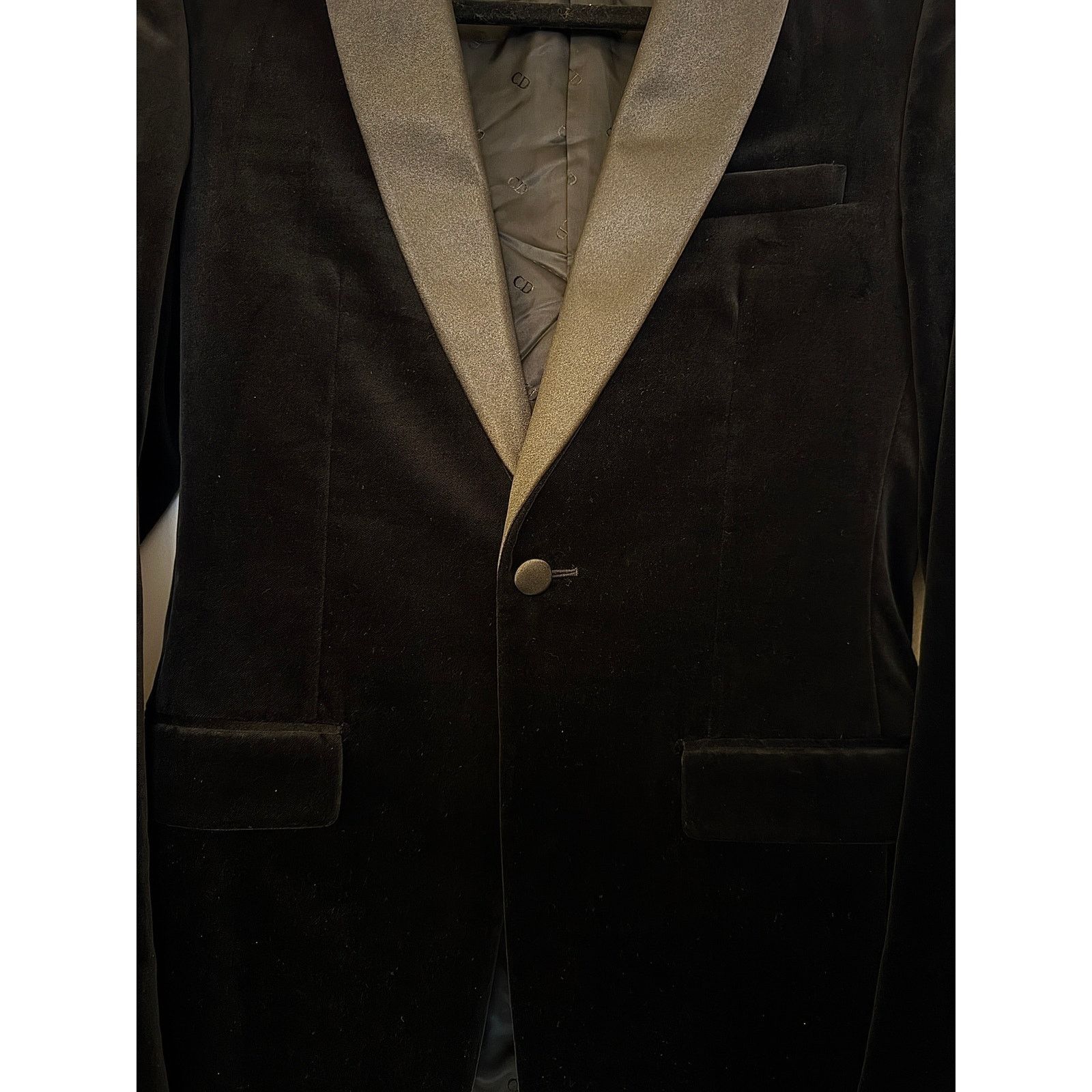 Dior Dior Men's Black Velvet 2020 2P Tuxedo Size 36R - 10 Thumbnail