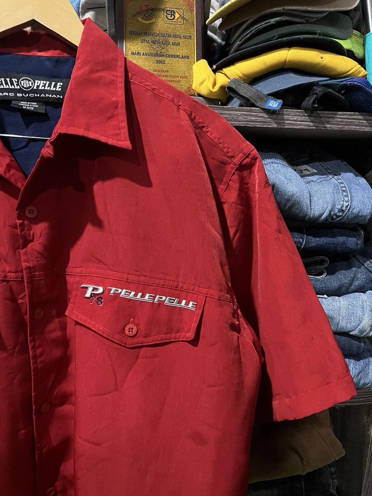 Pelle Pelle 🔥Pelle Pelle Marc Buchanan Short Sleeves Shirt Size US XL / EU 56 / 4 - 5 Thumbnail