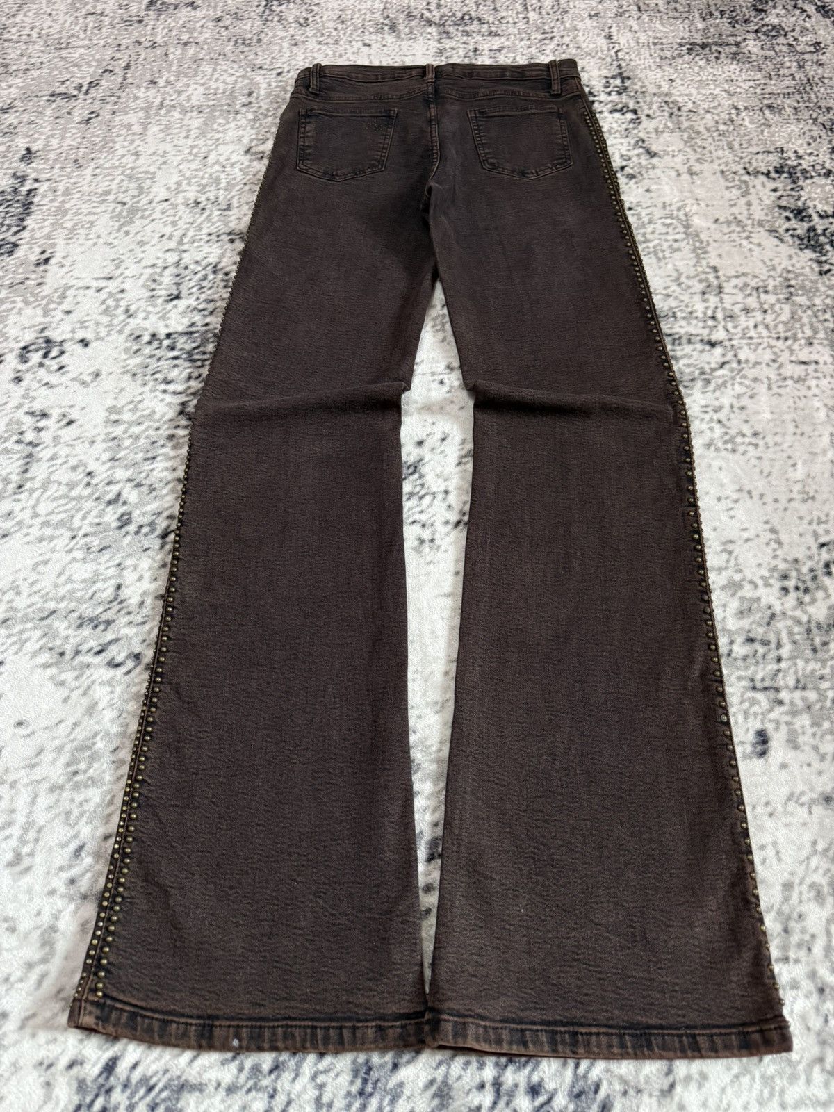 Tornado Mart Tornado Mart Style Embroidery Studded Tribal Flare Jeans Size US 28 / EU 44 - 2 Thumbnail