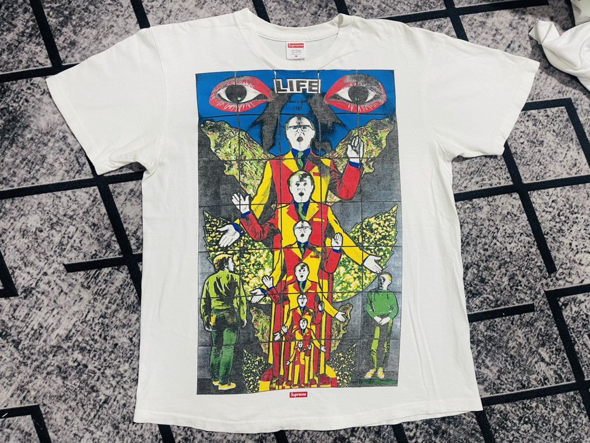 Supreme Supreme Gilbert & George LIFE Tee Size US M / EU 48-50 / 2 - 1 Thumbnail