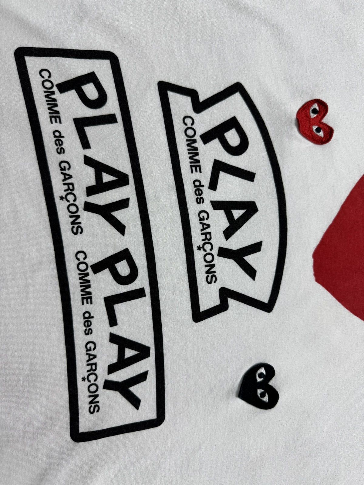 Comme des Garcons PLAY Play Comme Des Garcons Luxury T-Shirt Big Logo CDG Size US M / EU 48-50 / 2 - 5 Thumbnail