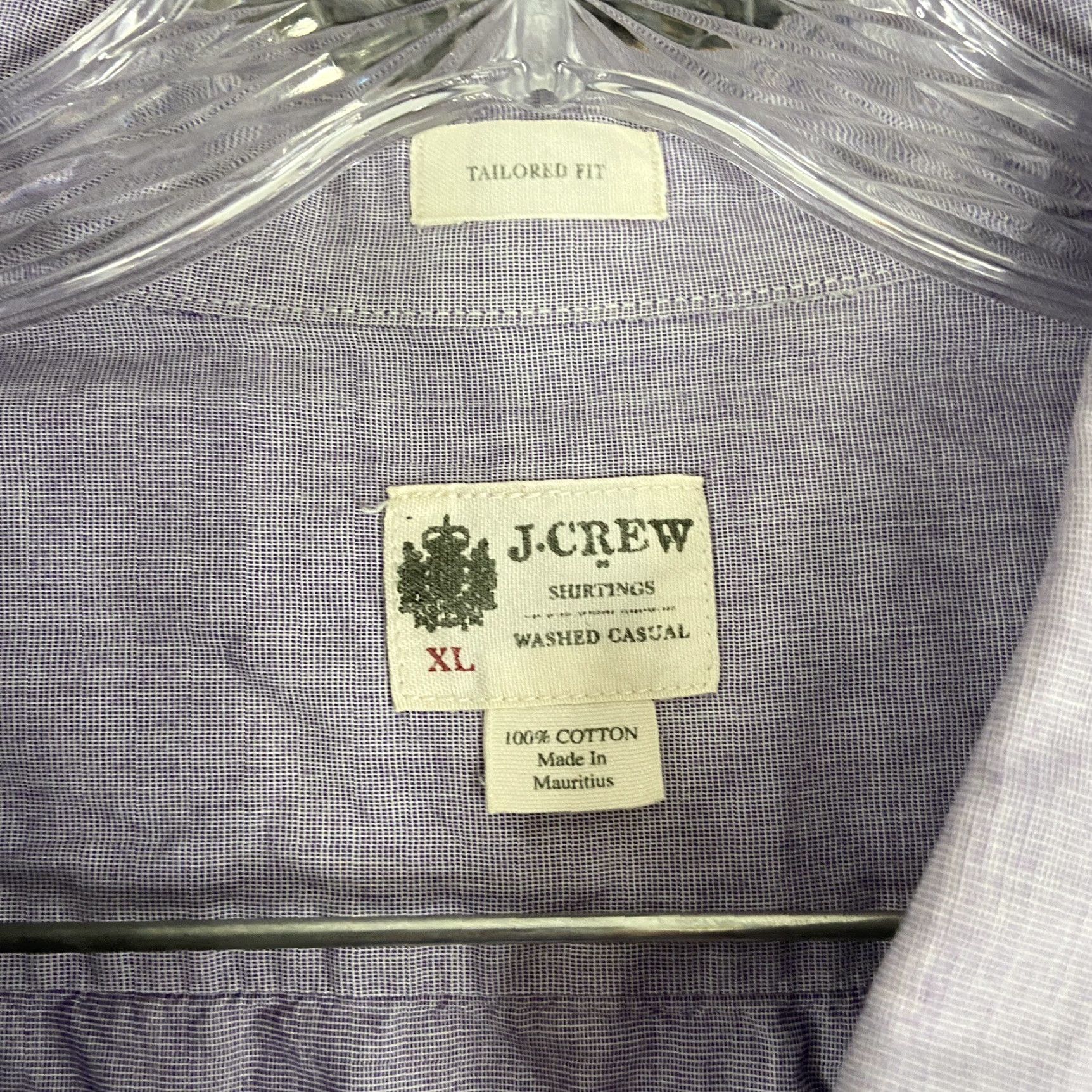J.Crew VINTAGE J.CREW Shirt Men Adult XL Purple Button-Up Long Sleeve Size US XL / EU 56 / 4 - 6 Thumbnail