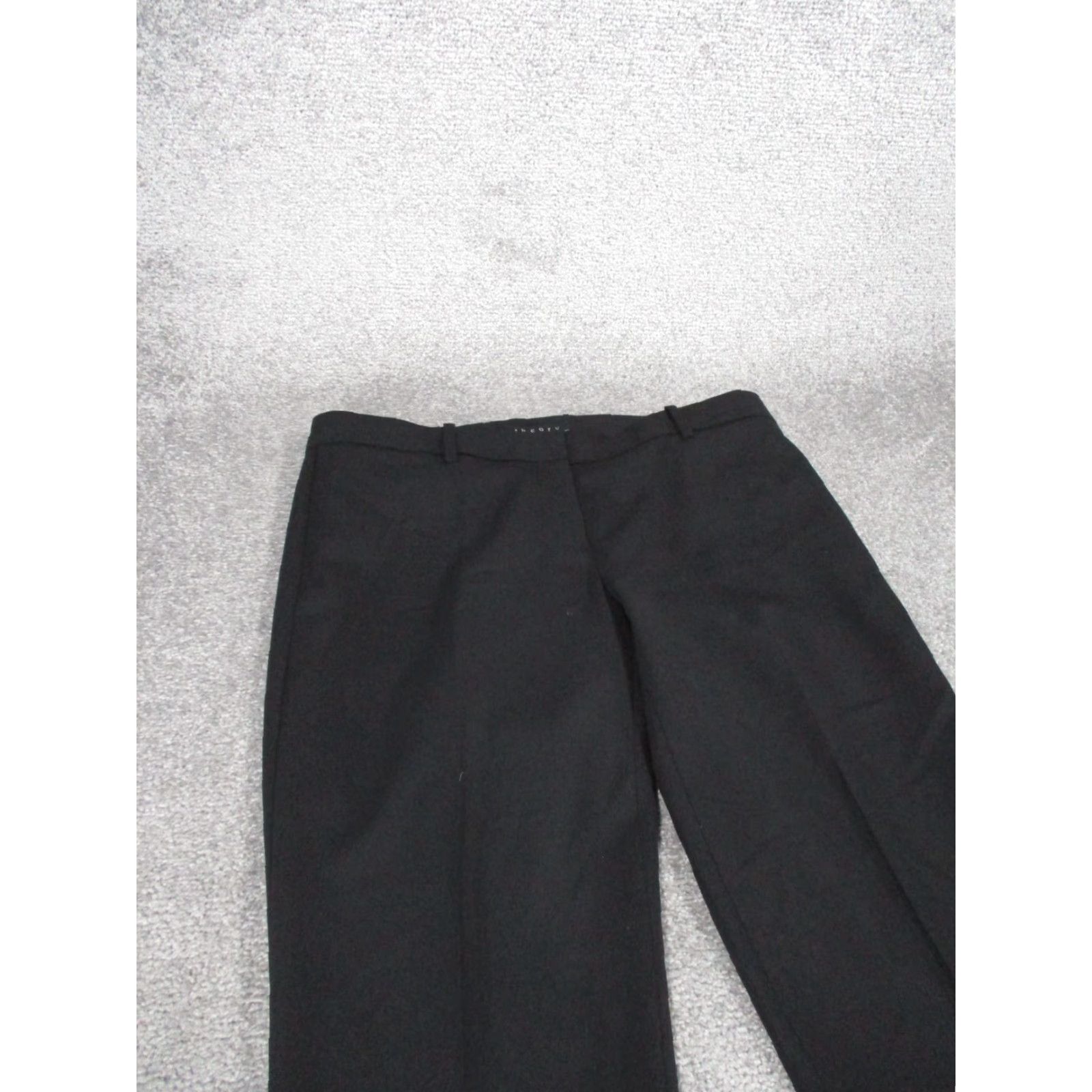 Theory Theory Dress Pants Womens 8 Black Slim Fit Wool Tapered Dress Pants Womens 8 Black Theory Size 30" / US 8 / IT 44 - 3 Thumbnail