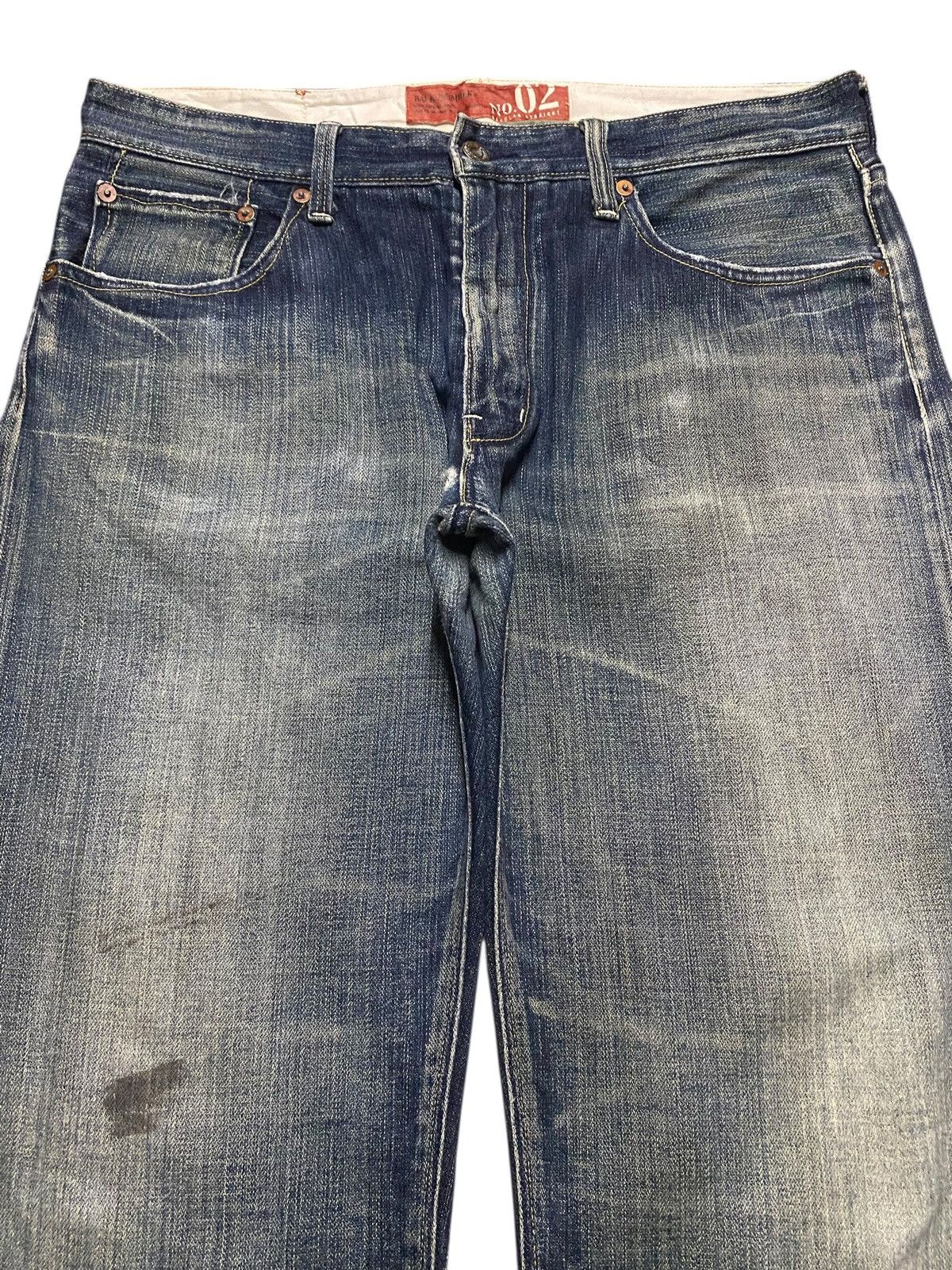 Japanese Brand Vintage Japanese Brand Back Number Faded Distressed Loose Size US 34 / EU 50 - 3 Thumbnail