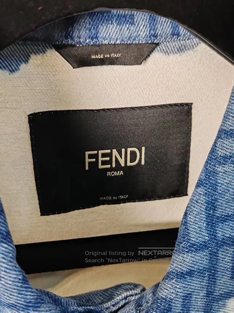 Fendi Fendi Printed Denim Jacket Size US M / EU 48-50 / 2 - 3 Thumbnail