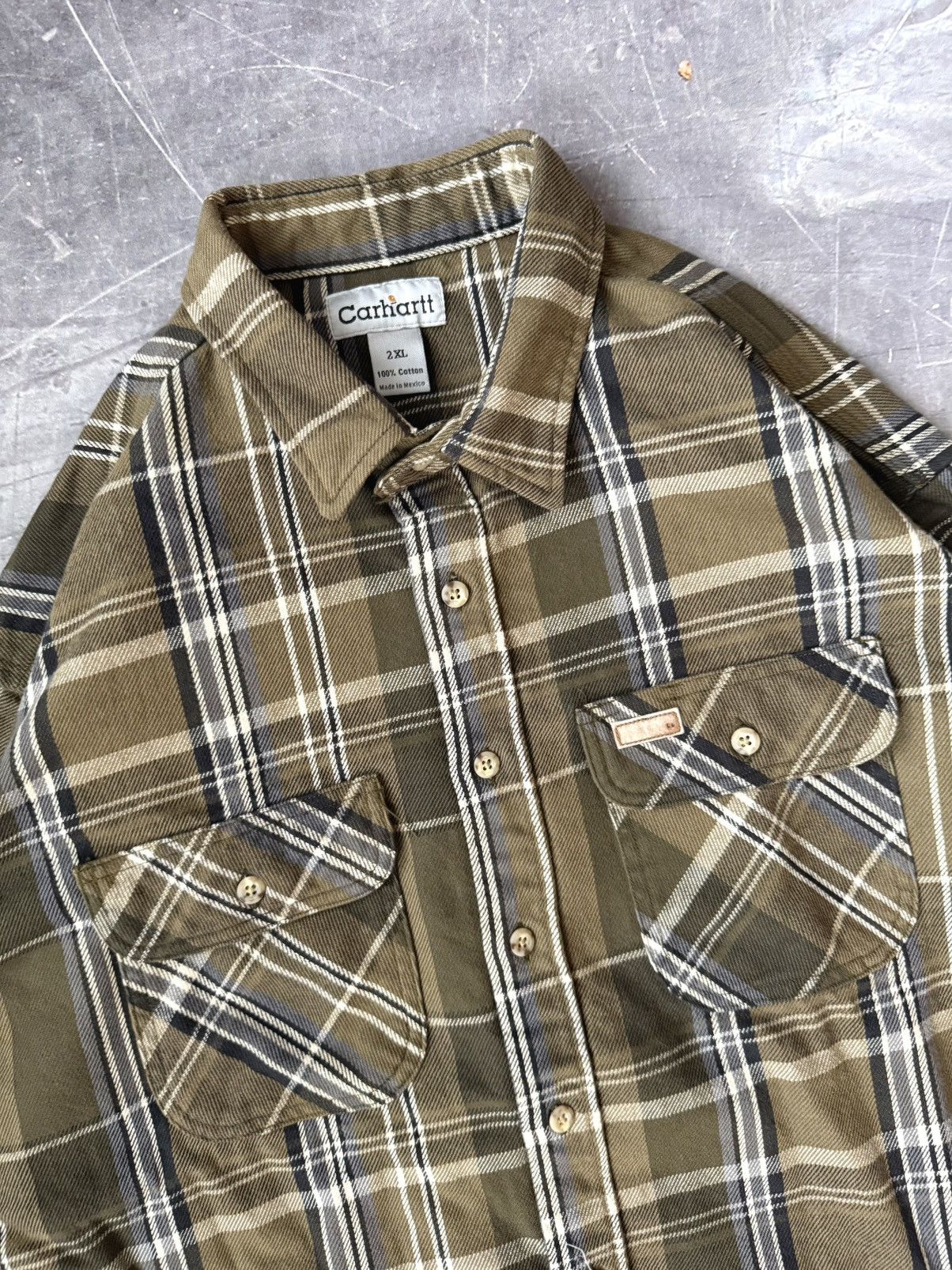 Carhartt Vintage Carhartt Long-sleeve Buttondown Shirt (XXL) Size US XXL / EU 58 / 5 - 3 Thumbnail