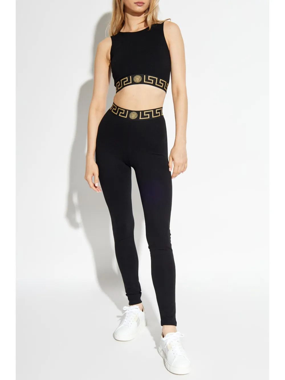 Versace o1y0226 Crop Top in Black/Gold Size S / US 4 / IT 40 - 4 Thumbnail