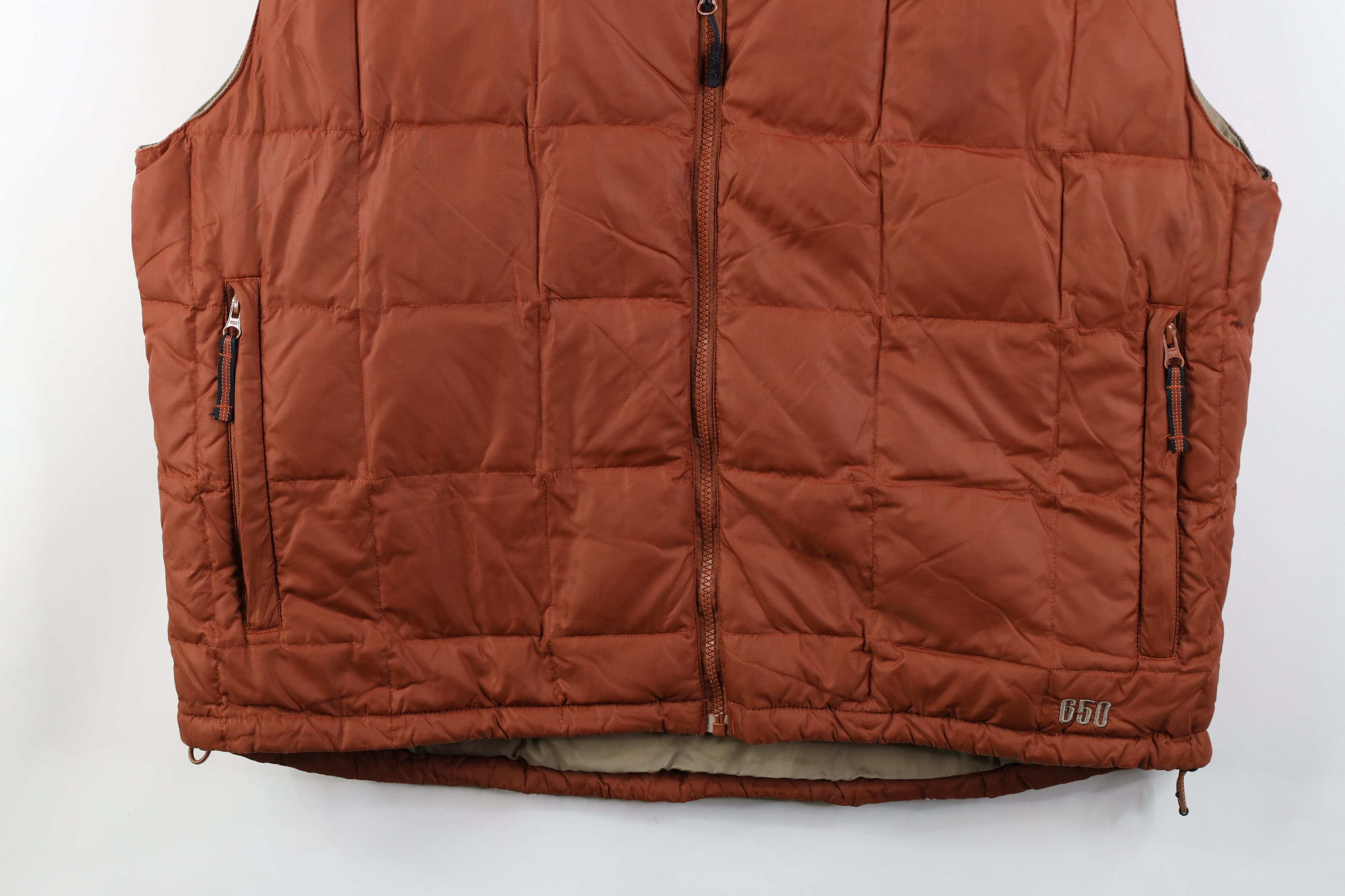 Cabelas Vintage Cabelas Down Fill Full Zip Puffer Vest Jacket Orange Size US XL / EU 56 / 4 - 3 Thumbnail