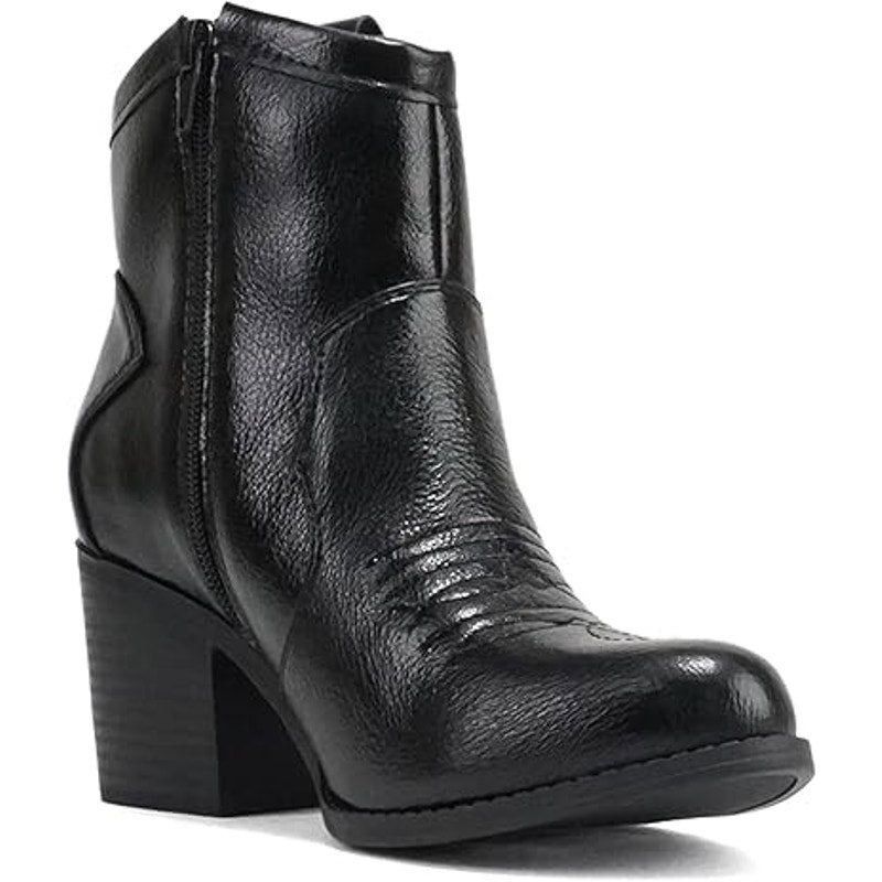 Other Soda Women's Black Faux Leather Western Cowboy Boots Size 7 Size US 7 / IT 37 - 4 Thumbnail