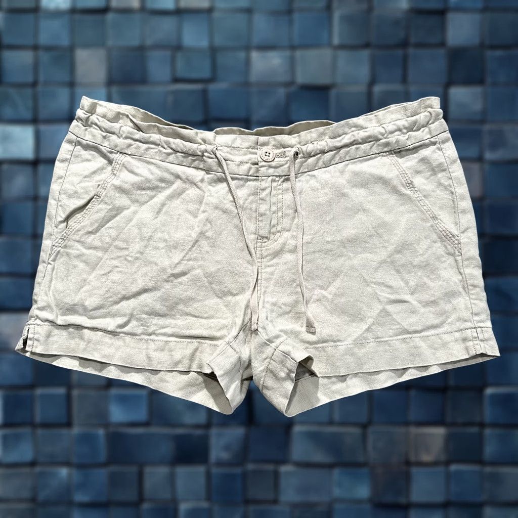 Eddie Bauer Eddie Bauer Shorts Womens 8 Petite Linen Drawstring Beach Lightweight EUC Beige Casual Size 30" / US 8 / IT 44 - 1 Thumbnail
