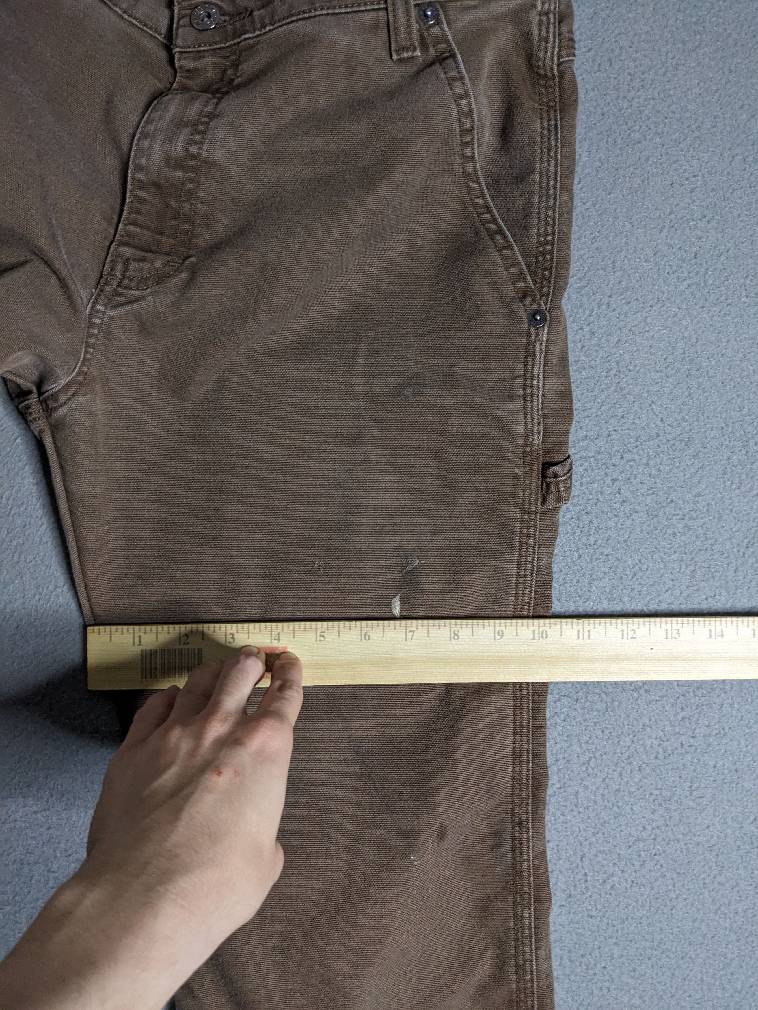 Dickies Dickies Carpenter Pants 32x31 Canvas Brown Distressed Faded Size US 32 / EU 48 - 14 Thumbnail