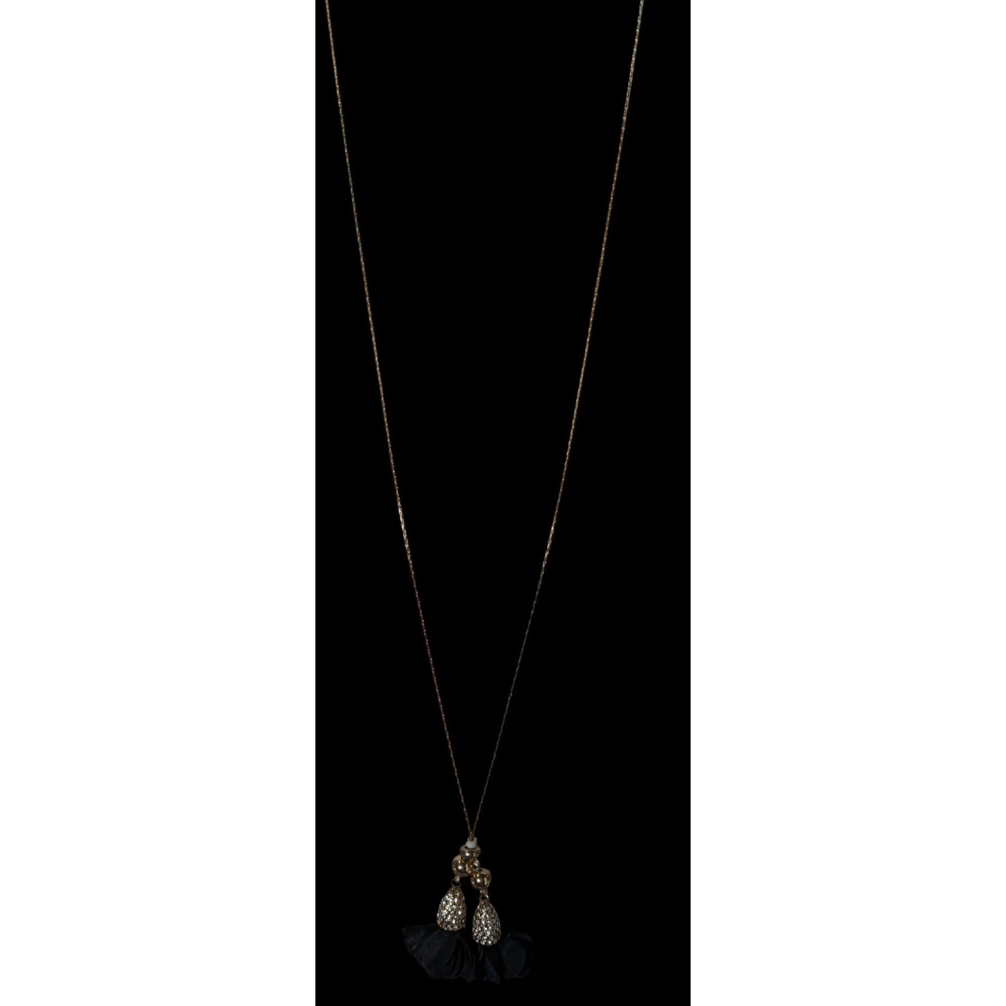 I.N.C INC International Concepts Floral Rhinestone Lariat Necklace Size ONE SIZE - 3 Thumbnail