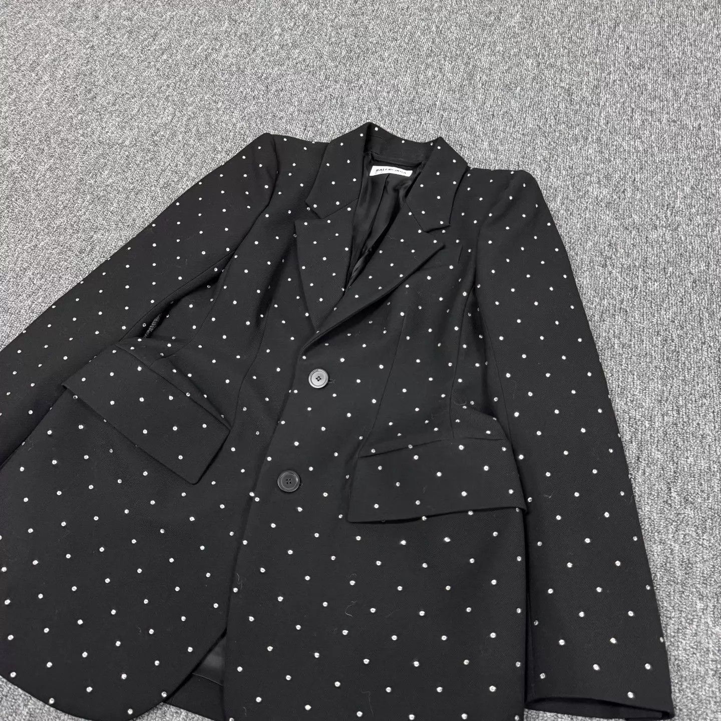 Balenciaga Balenciaga Crystal-Embellished Hourglass Blazer 36 99 New Size XS / US 0-2 / IT 36-38 - 3 Thumbnail