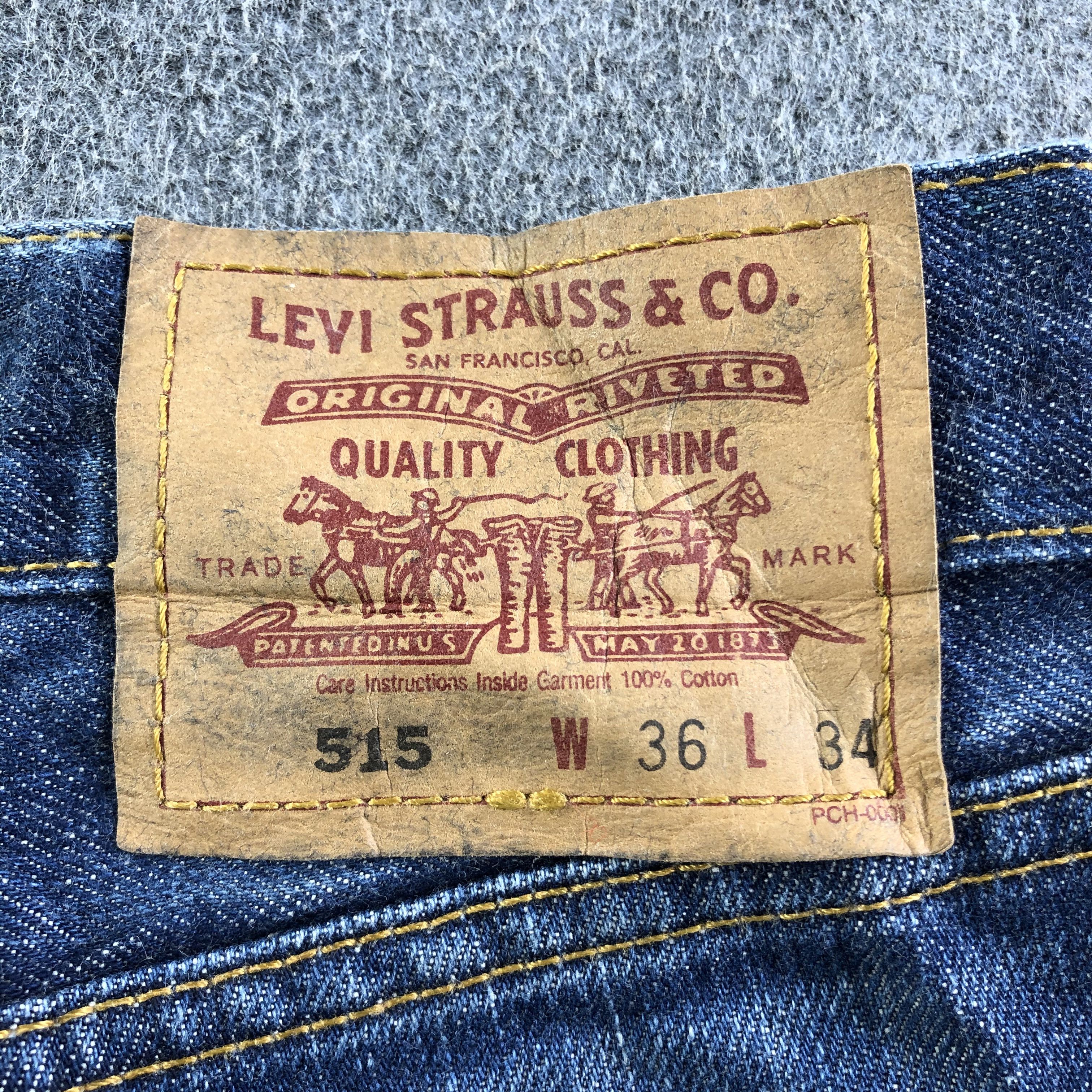 Levi's Vintage Blue Wash Levis 515 Jeans-J3736 Size US 37 - 5 Thumbnail