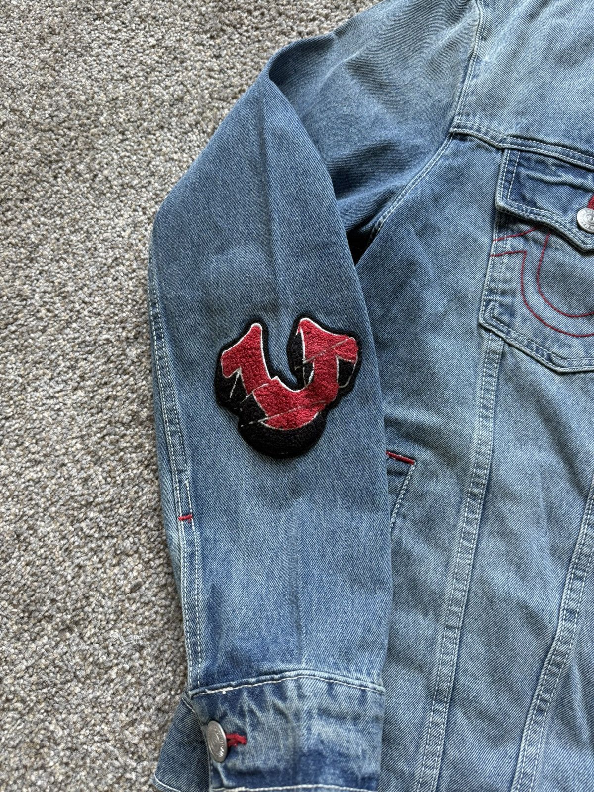 True Religion True Religion Jesse SN Patch Trucker Jacket Size US L / EU 52-54 / 3 - 4 Thumbnail