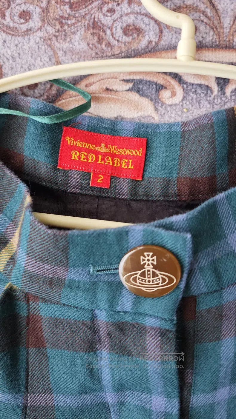 Other Vivienne Westwood size 2 Blue and Green Plaid Pants Size 23" - 7 Thumbnail