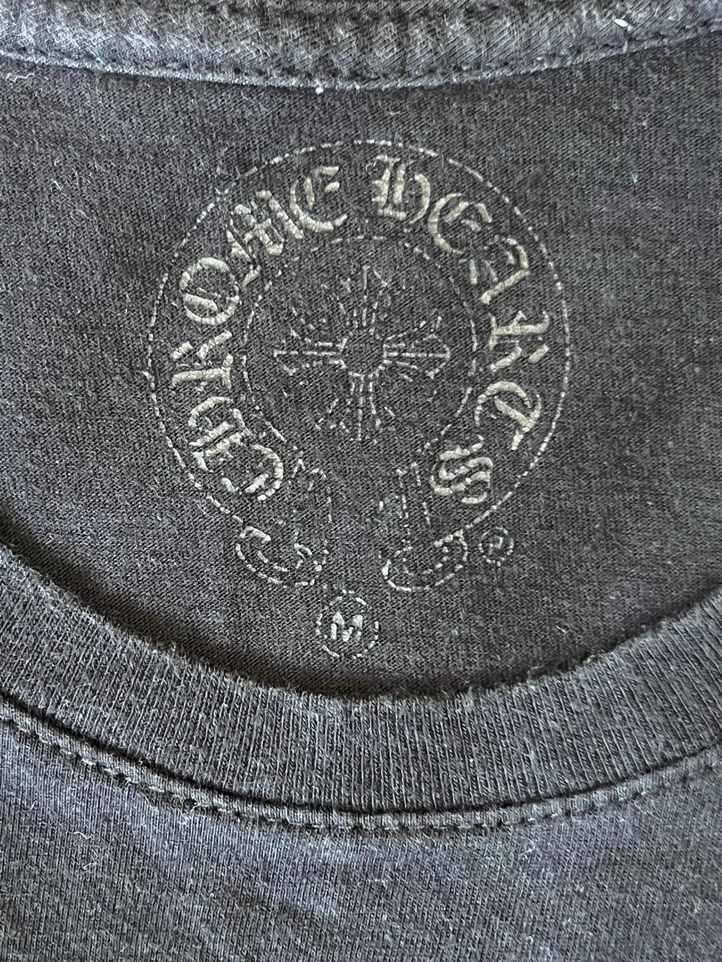 Chrome Hearts CHROME HEARTS Black Embroidered Logo Short Sleeve Tee M Size US M / EU 48-50 / 2 - 6 Thumbnail